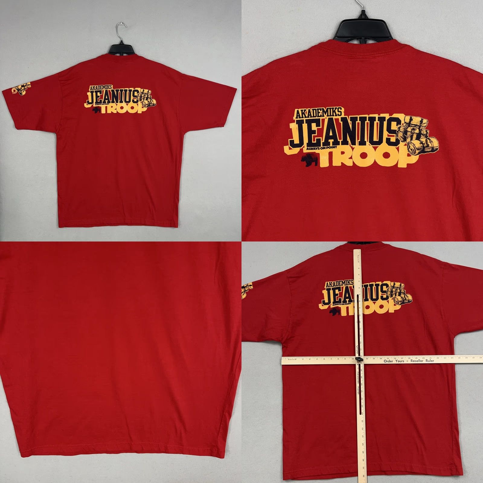 Akademiks VINTAGE Akademiks Shirt Men XL Red Troop 99 Hip Hop Graphic Streetwear Urban Mens XL Red Graphic Print Urban Hip Hop Streetwear Akademiks Troop 99 Size US XL / EU 56 / 4 - 8 Thumbnail