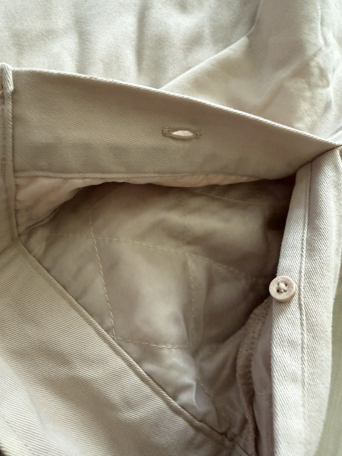 Vintage Vintage Levis Shirt Beige Khaki Twill Flannel Shacket Sz L Size US L / EU 52-54 / 3 - 8 Thumbnail