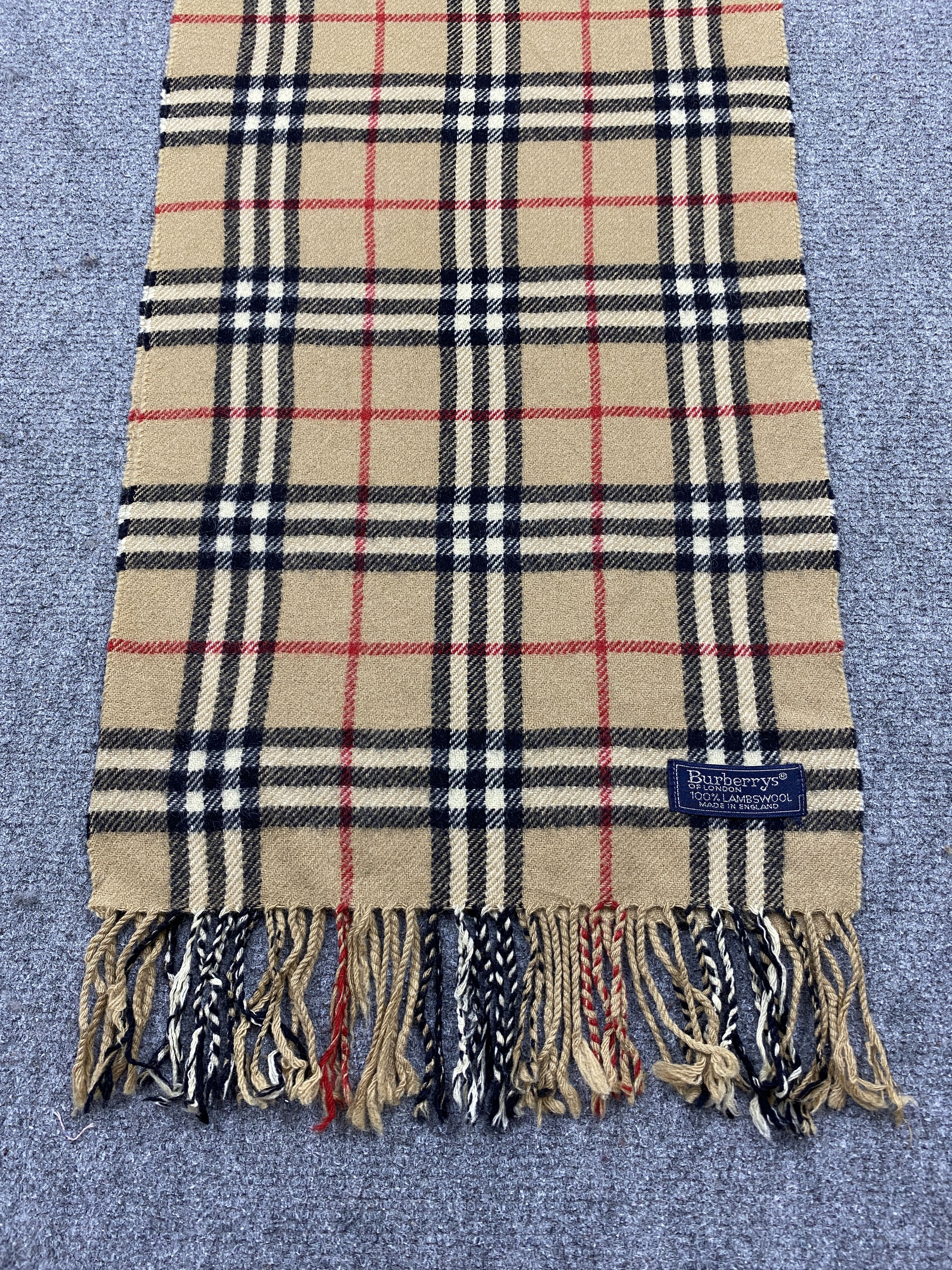 Burberry Burberry Novacheck Cashmere Scarf Muffler / Neckwear SC0187 Size ONE SIZE - 4 Thumbnail
