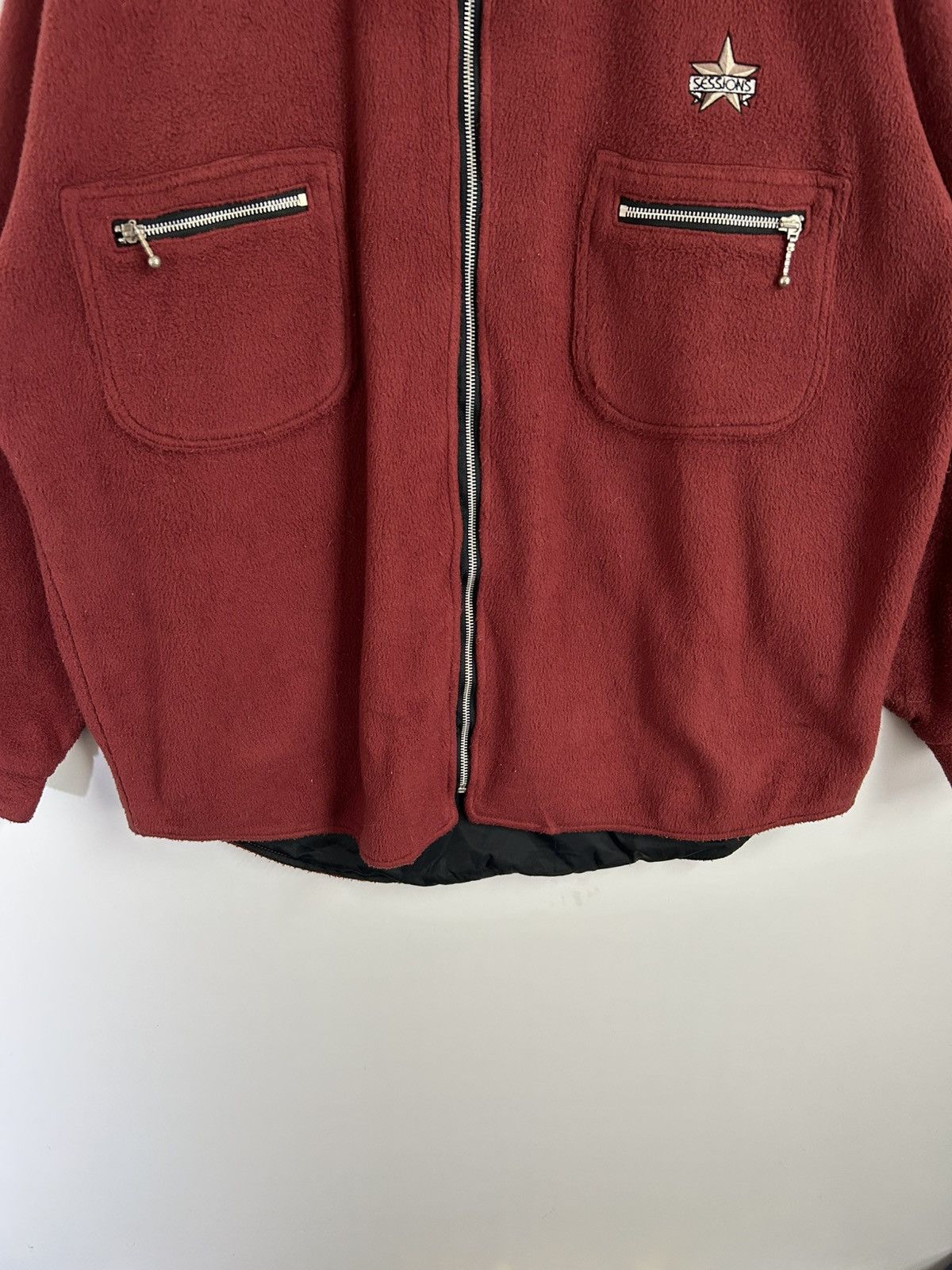 Sessions ⚡️Vintage Sessions Fleece Zipper Shirt Jacket Size US XL / EU 56 / 4 - 5 Thumbnail