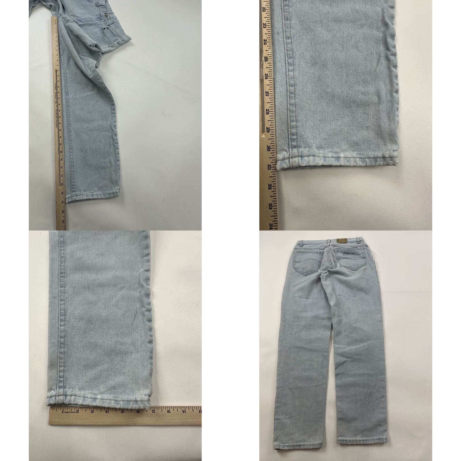 Lee VINTAGE Lee Jeans Men 30x31 Regular Straight Light Wash Made in USA Blue Size US 30 / EU 46 - 8 Thumbnail