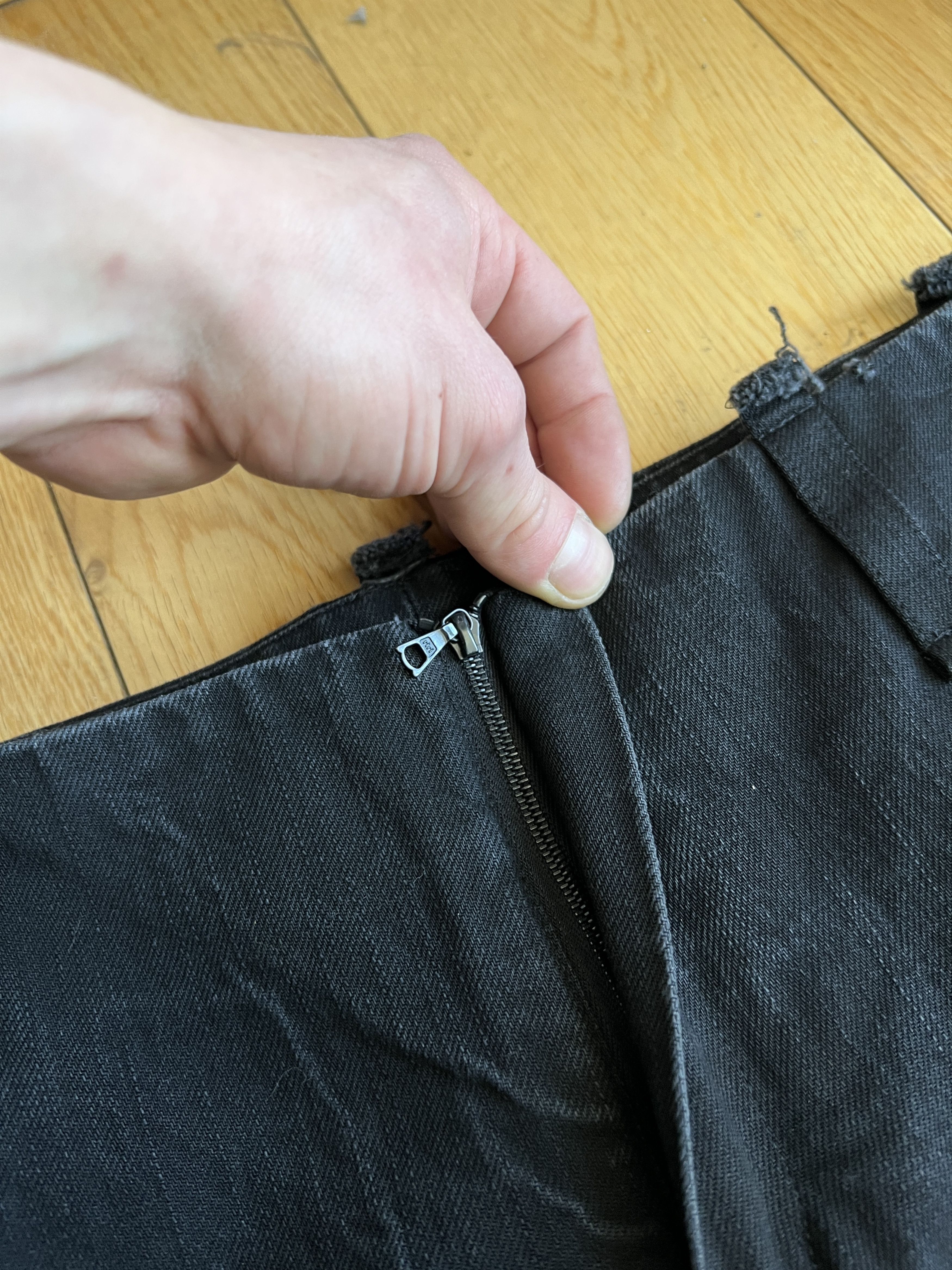 Other WASHED FLARED BIKER PANTS Size US 31 - 8 Thumbnail