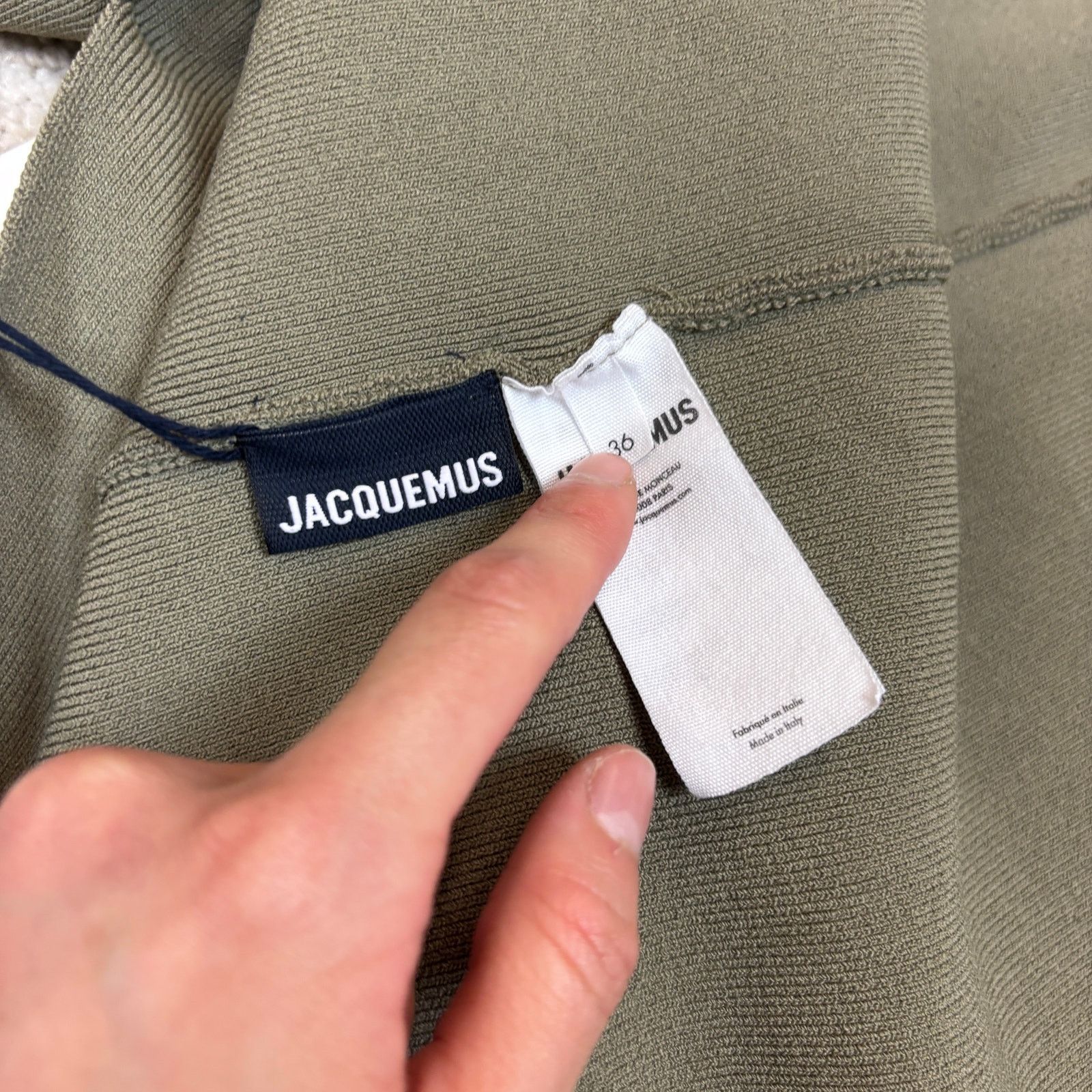 Jacquemus NWT JACQUEMUS La Robe Malle Alca in Khaki Women's 36 Small Size S / US 4 / IT 40 - 10 Thumbnail