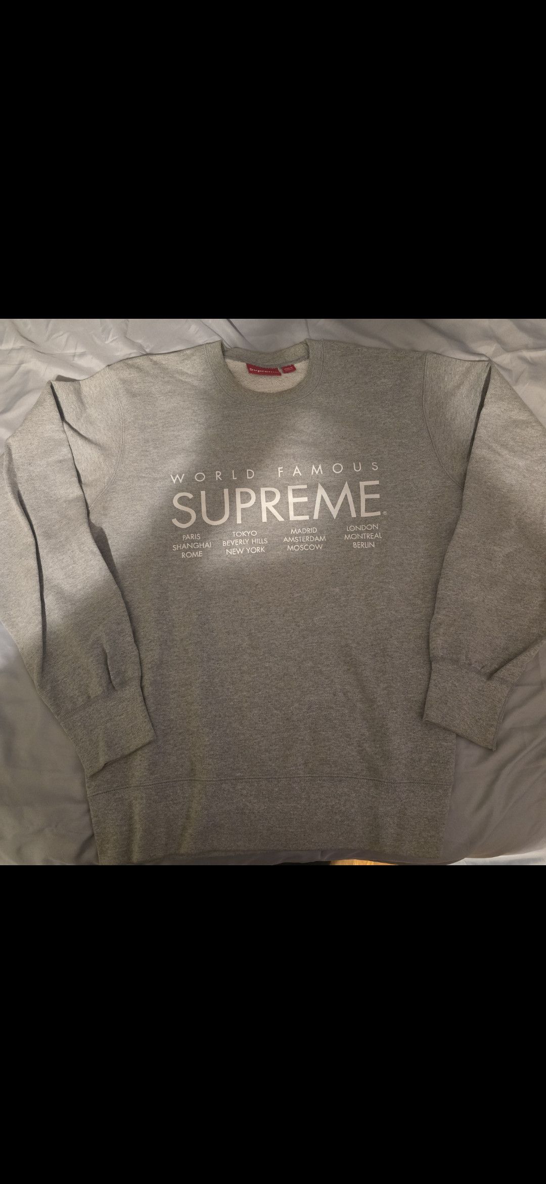 Supreme Supreme World Famous International Crewneck Rare Size US L / EU 52-54 / 3 - 2 Thumbnail