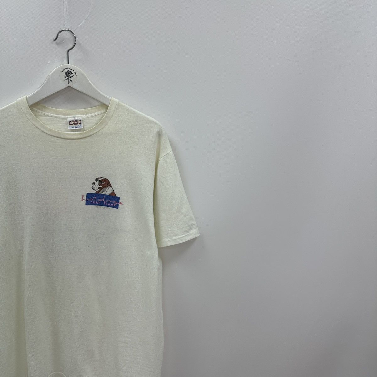 Vintage Vintage 90s Crazy Shirts Hawaii hot dogs surf team tee y2k Size US XL / EU 56 / 4 - 4 Thumbnail