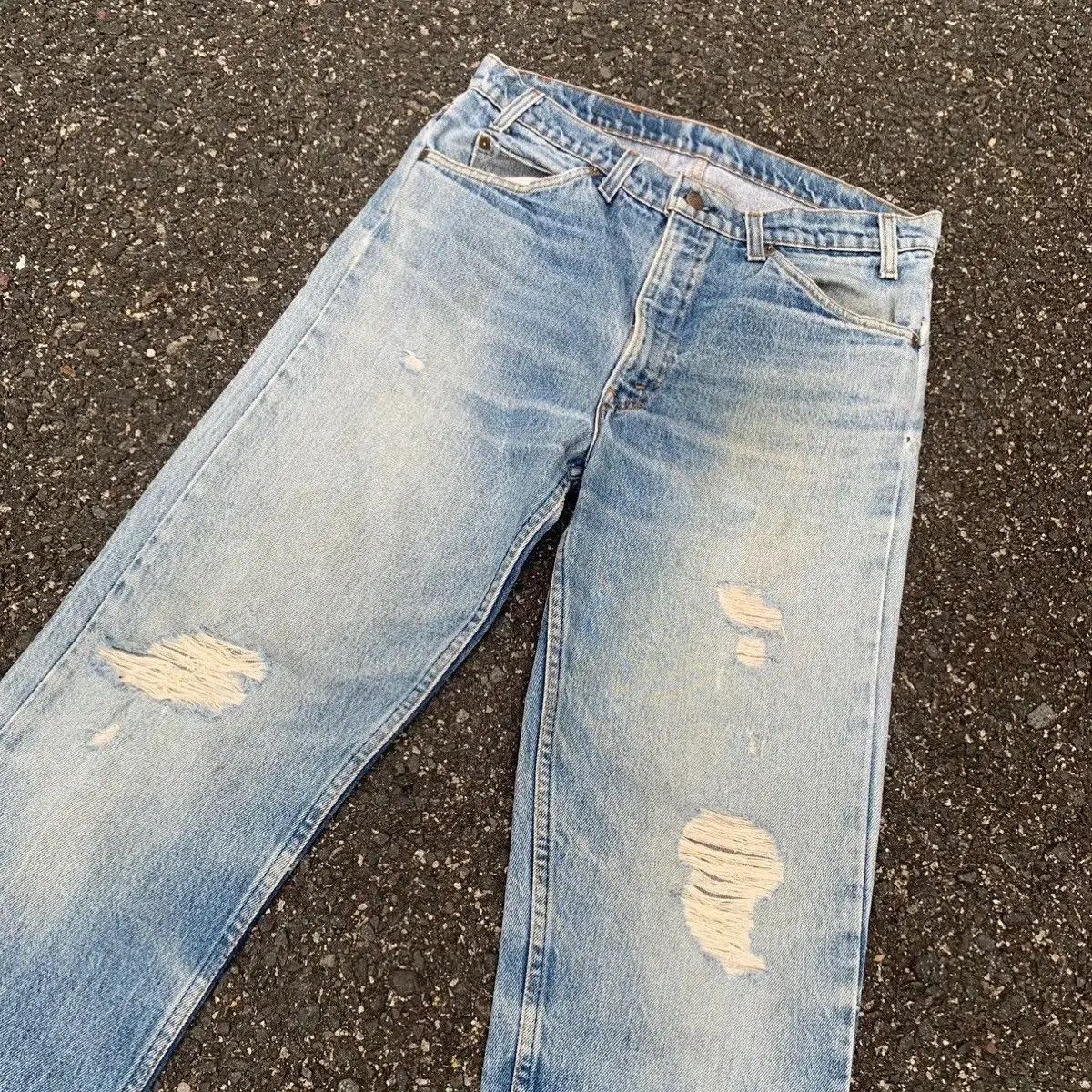 Levi's 1990’s Vtg Levi’s Jeans Orange Tab Distressed Denim Pants Size US 32 / EU 48 - 4 Thumbnail