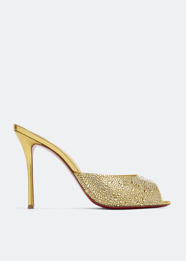 Christian Louboutin o1s1wg110924 Me Dolly Strass Heeled in Golden Size US 6 / IT 36 - 1 Thumbnail