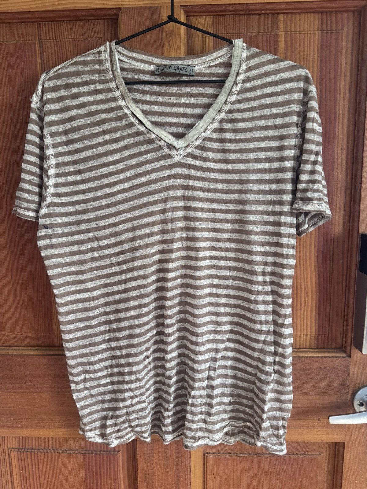 Giorgio Brato Striped Summer Shirt Size US L / EU 52-54 / 3 - 1 Thumbnail