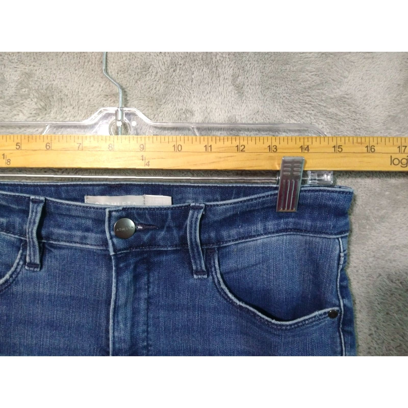 Athleta Athleta Jeans Womens 10 Blue Denim Sculptek Ultra Skinny High Rise Stretch Size 32" / US 10 / IT 46 - 3 Thumbnail