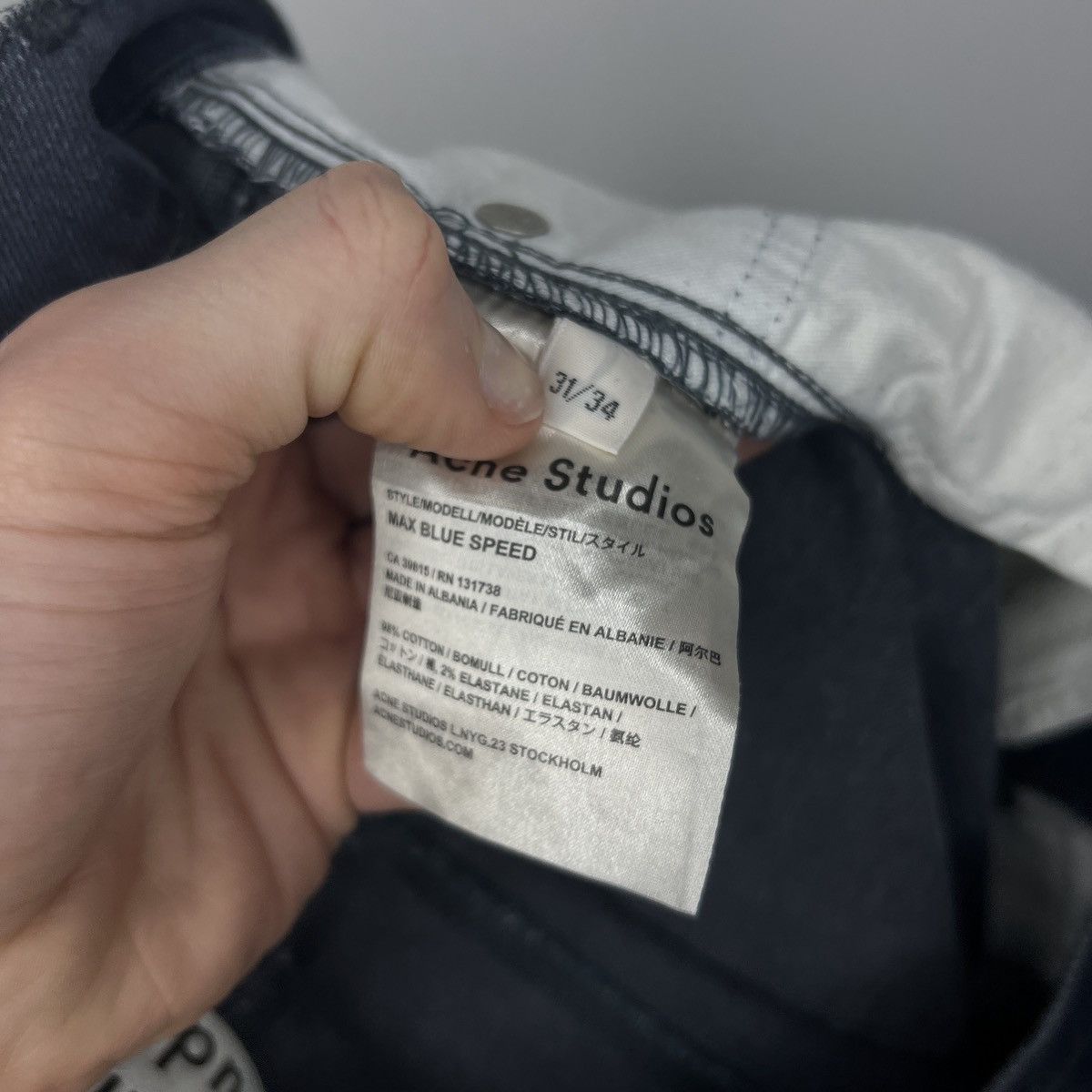 Acne Studios × Vintage Vintage acne studios jeans denim trousers pants slim Size US 32 / EU 48 - 8 Thumbnail