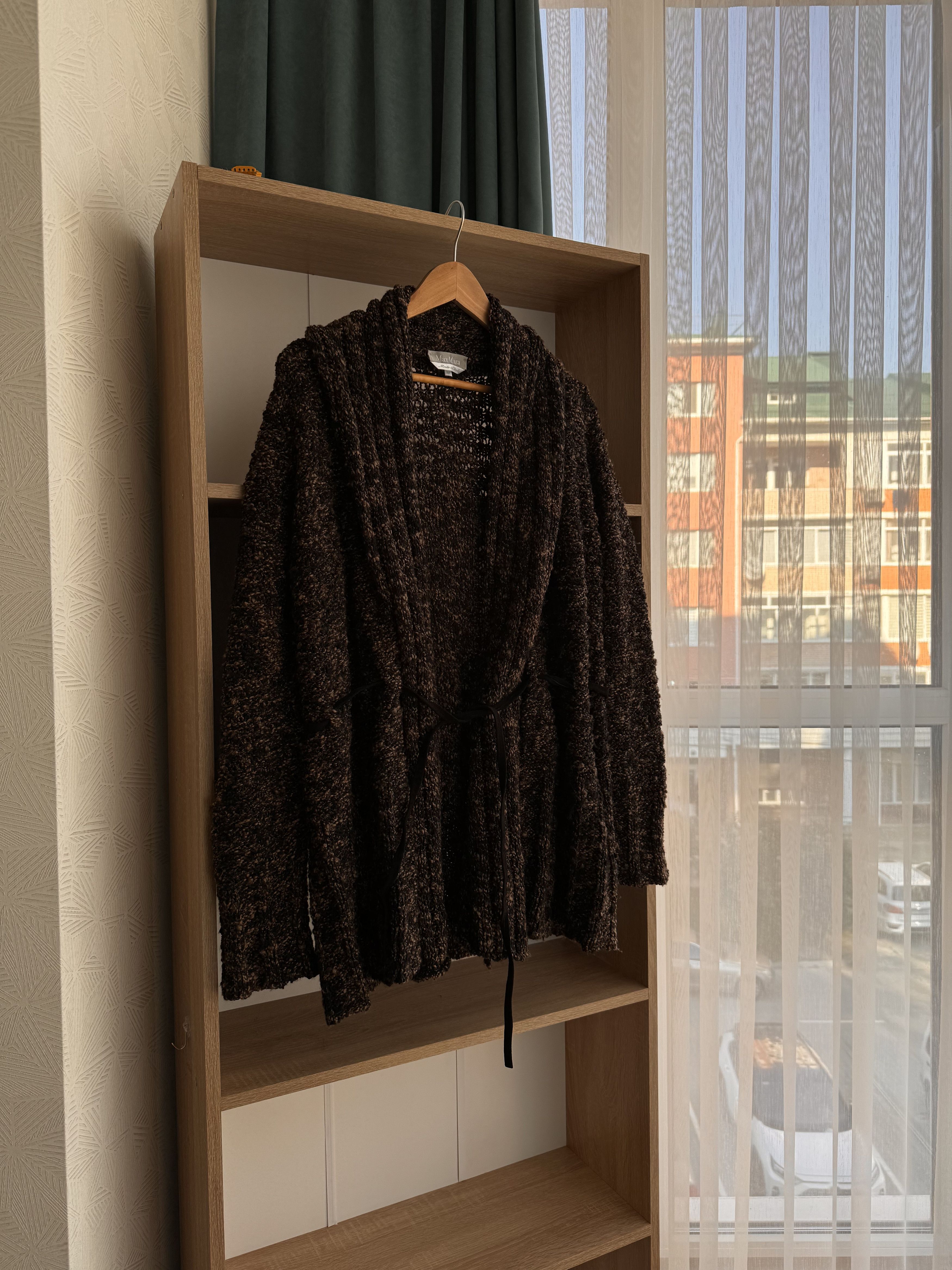 Max Mara Vintage Max Mara Giacca Brown Lana Virgin Wool Cardigan Size M / US 6-8 / IT 42-44 - 3 Thumbnail
