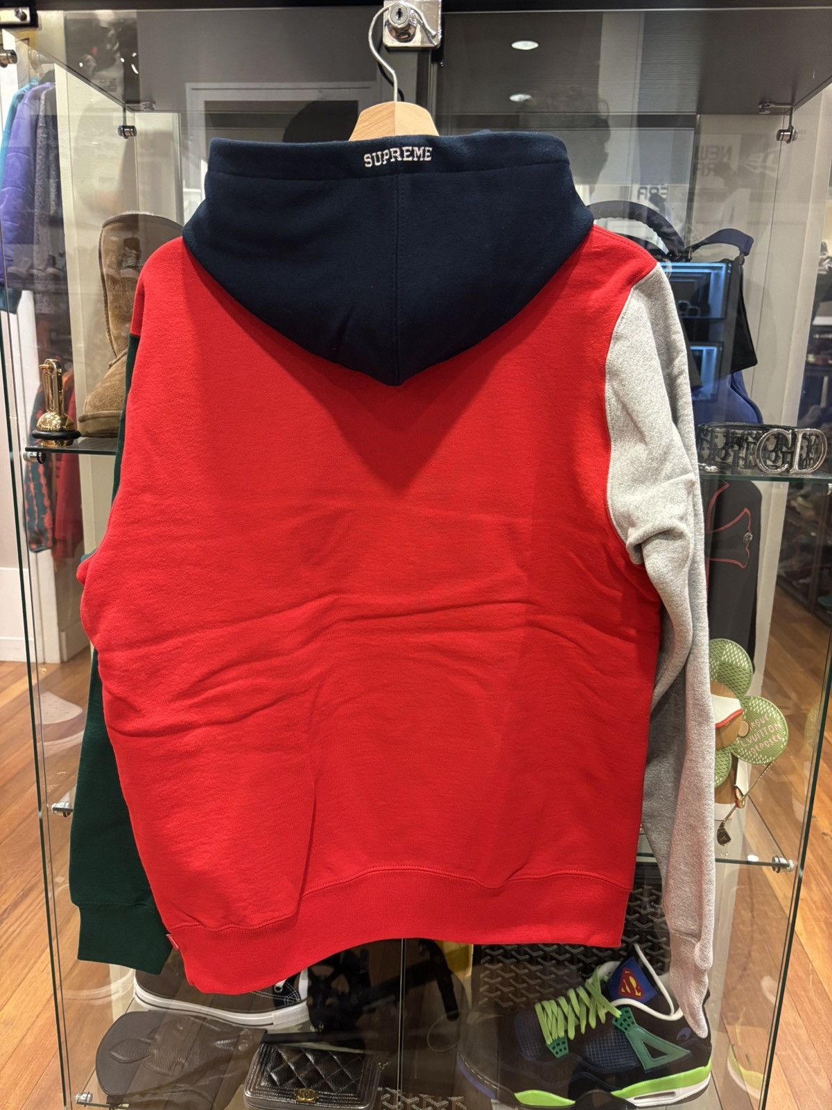 Supreme Supreme S Logo Colorblocked Hooded Sweatshirt Size US M / EU 48-50 / 2 - 2 Thumbnail
