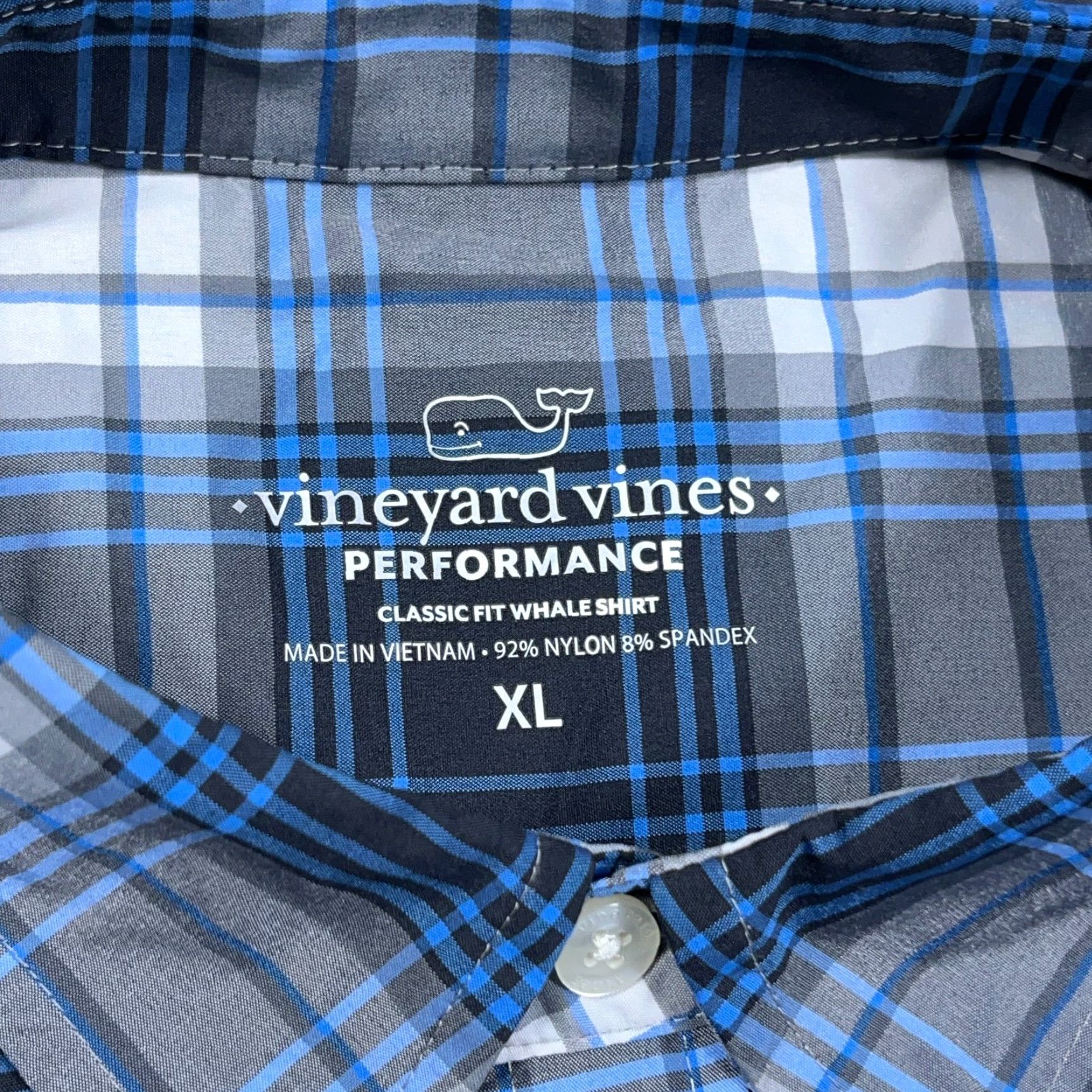 Vineyard Vines Vineyard Vines Shirt Men XL Black Plaid Button-Up Nylon Classic Size US XL / EU 56 / 4 - 5 Thumbnail