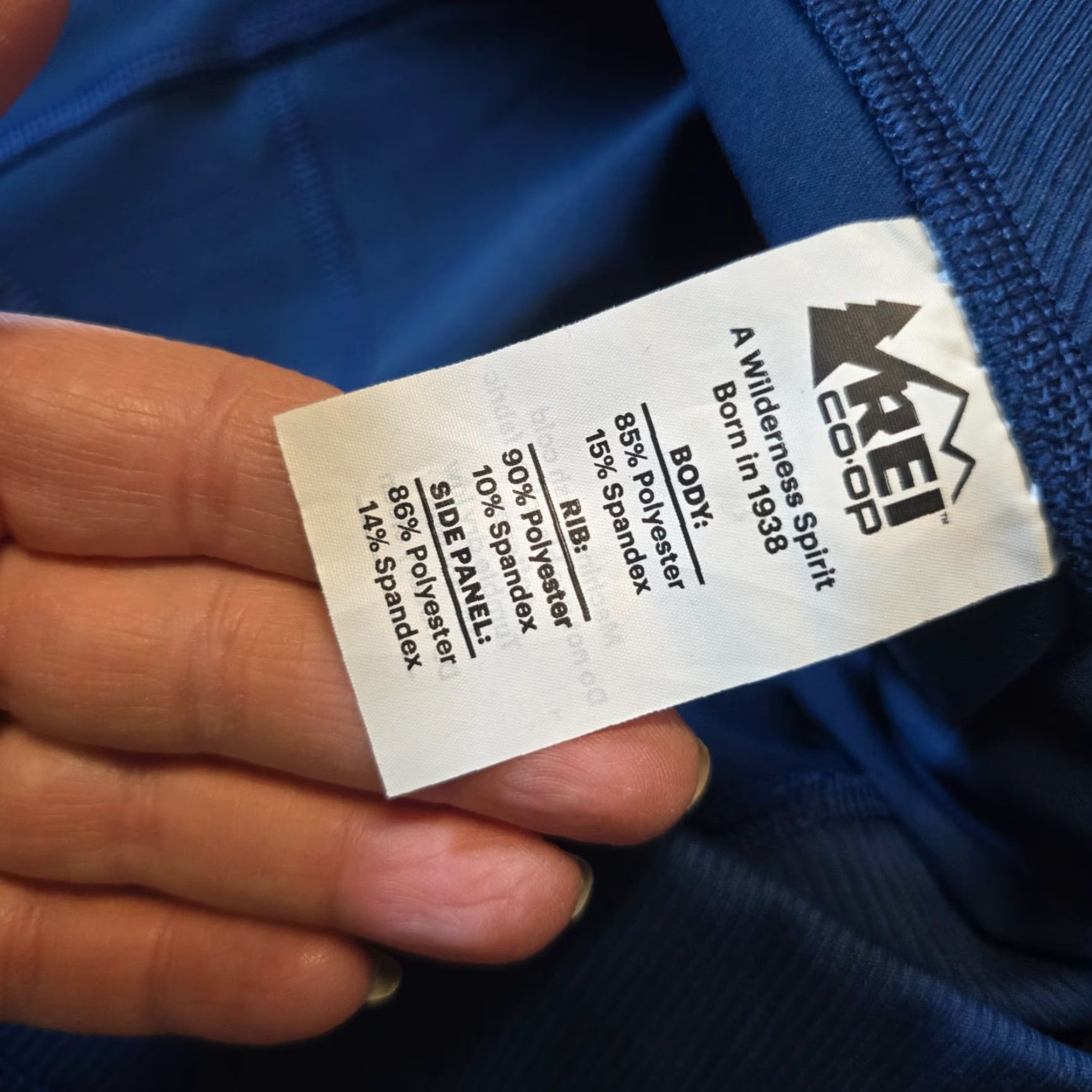 Vintage REI Co Op Pants Womens XL Blue Leggings Stretch Performance Outdoors Casual Size 40" / US 18 - 7 Thumbnail