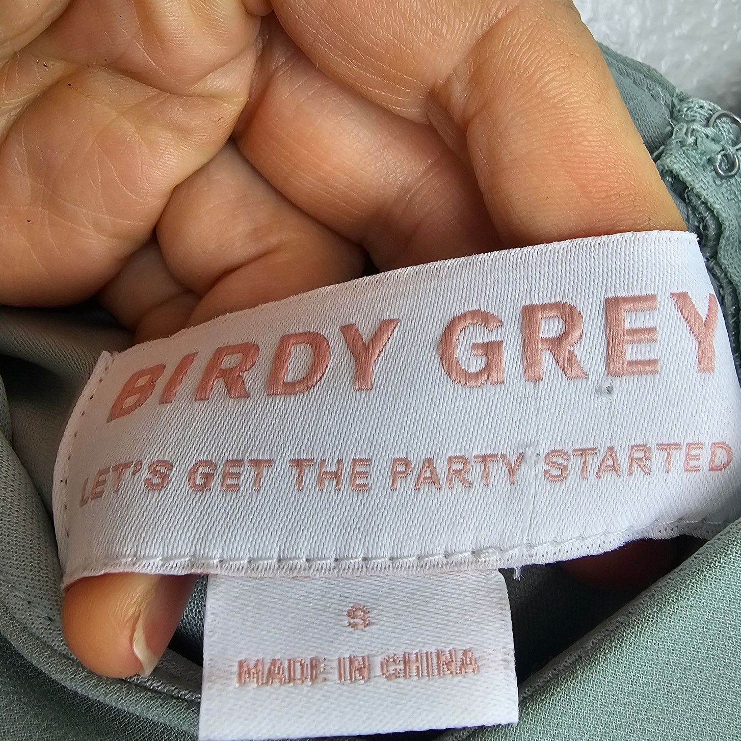 Birddogs Birdy Grey Womens Hannah Empire Waist Bridesmaid Dress Sz S Size S / US 4 / IT 40 - 6 Thumbnail