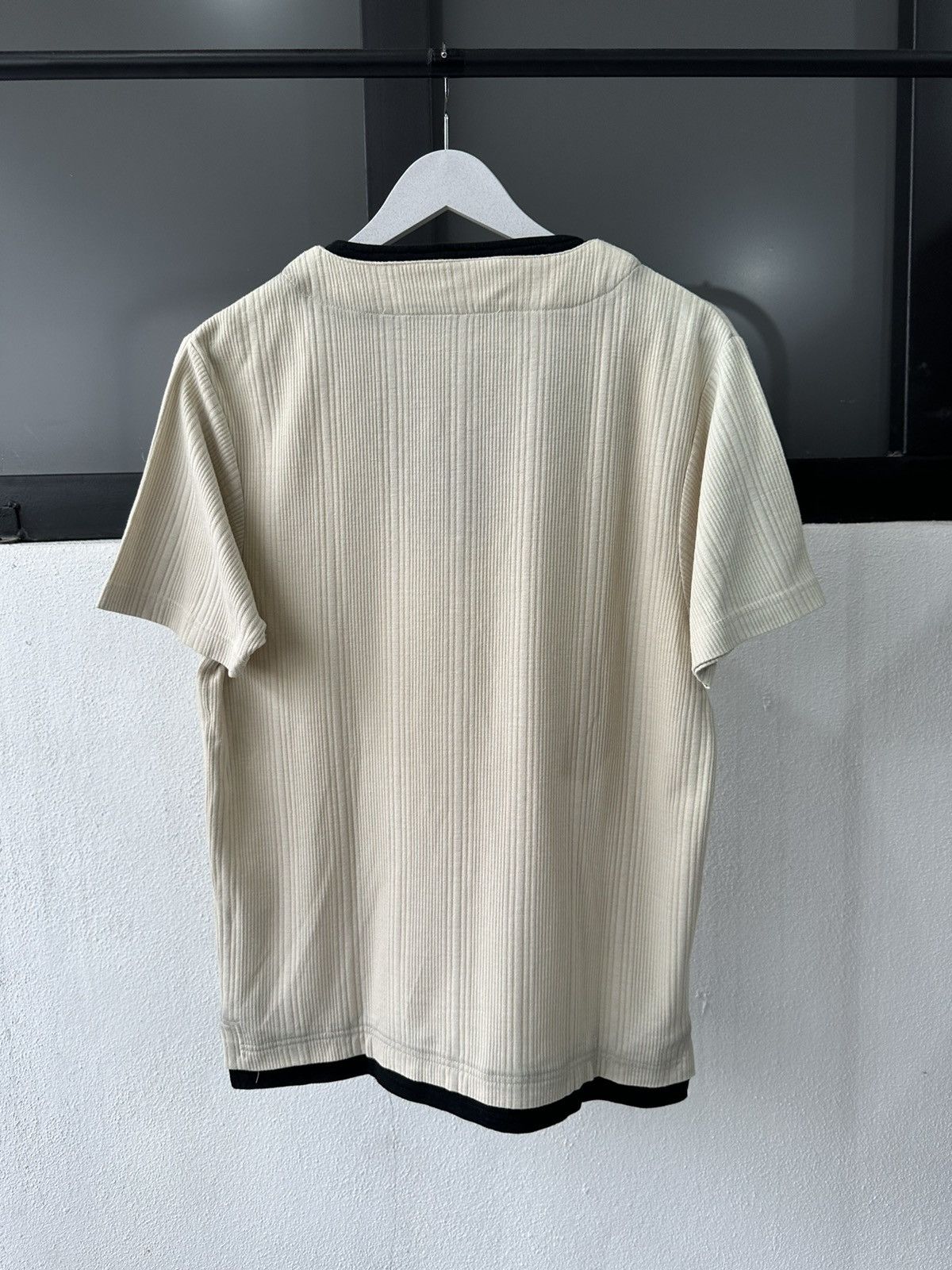 Yohji Yamamoto 1990s YSACSNY Y'saccs half button tee Size US L / EU 52-54 / 3 - 10 Thumbnail