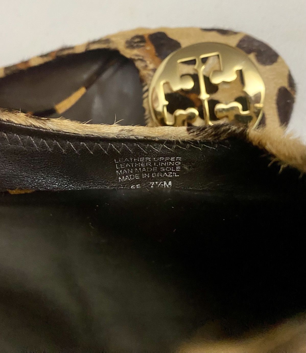 Tory Burch Tory Burch Brown Leopard Print Pony Hair Reva Ballet 7.5 US Size US 7.5 / IT 37.5 - 6 Thumbnail