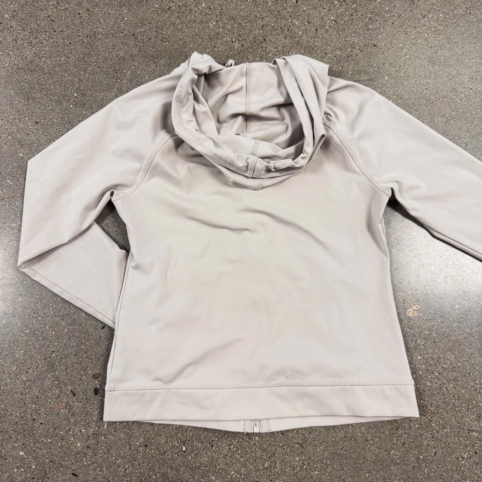Designer Calvin Klein Jacket Womens S Stretch Hooded Full Zip CK Size S / US 4 / IT 40 - 10 Thumbnail