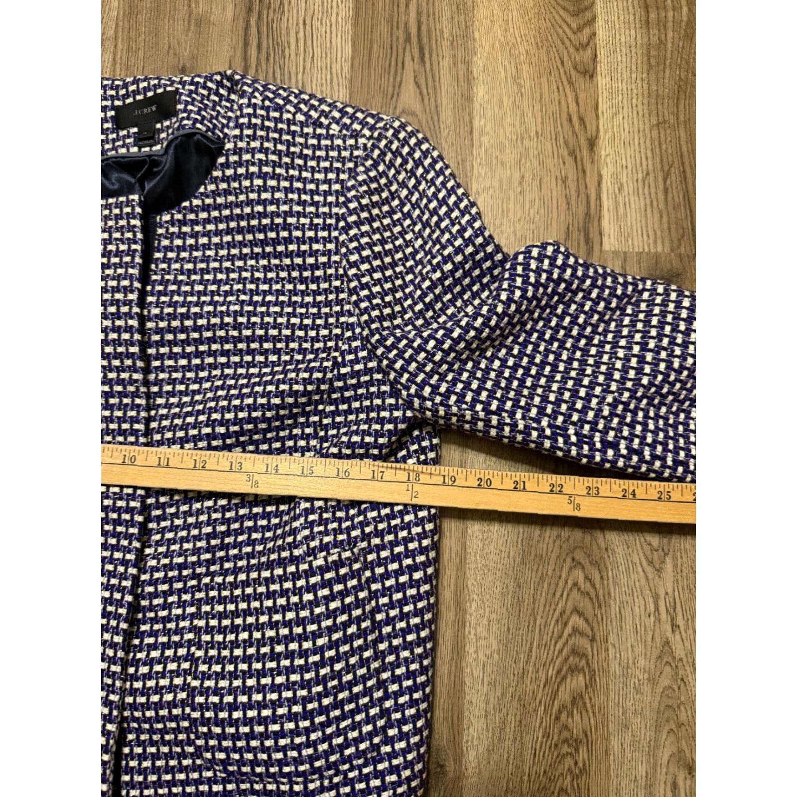 J.Crew VINTAGE J.CREW Jacket? No, Vintage not applicable. J.CREW Jacket Women's 12 Brown Black Pink Sparkle Blazer Long Sleeve Button Up Size XL / US 12-14 / IT 48-50 - 6 Thumbnail