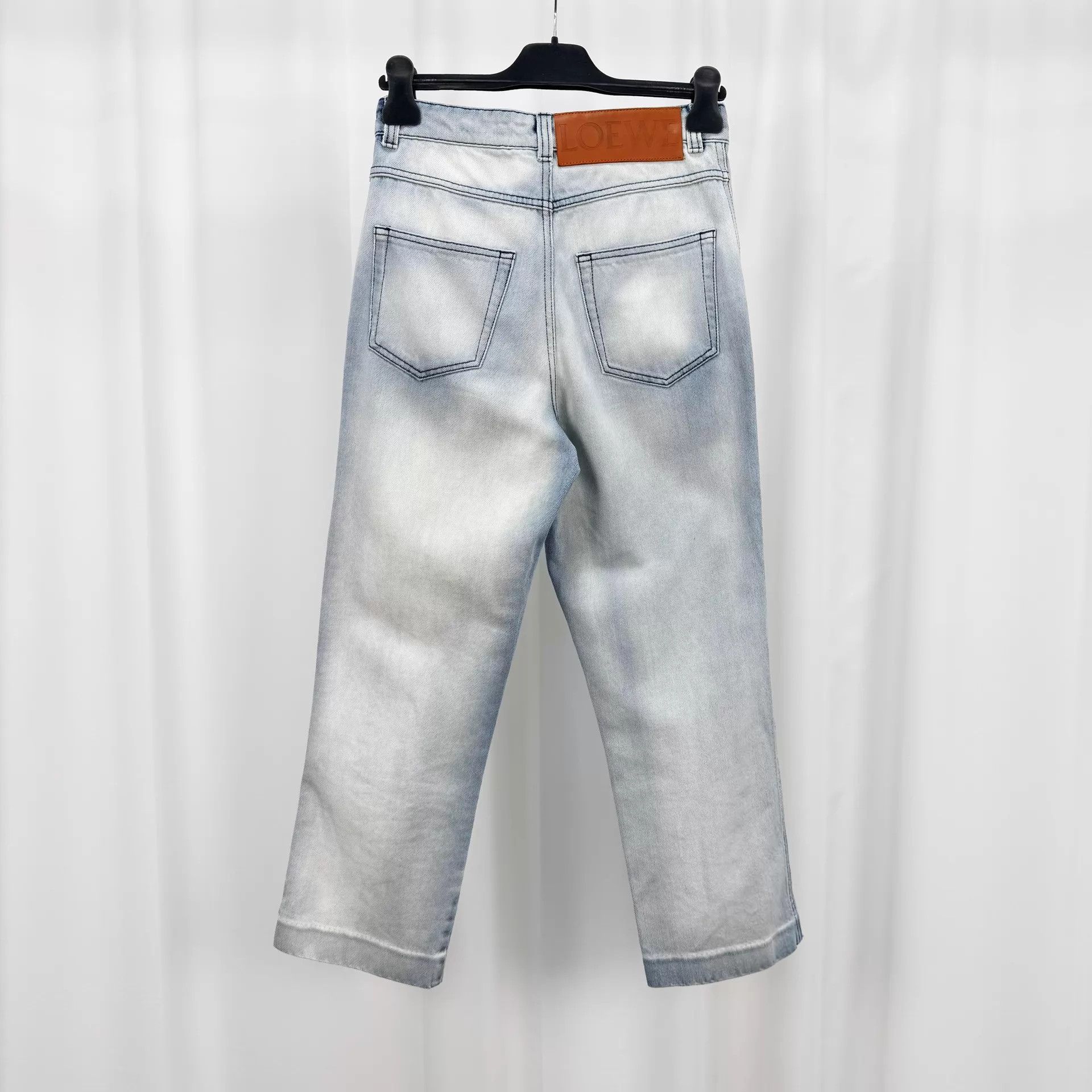 Loewe Loewe washed leather tag jeans 34 98 new Size 24" / US 00 / IT 34 - 2 Thumbnail