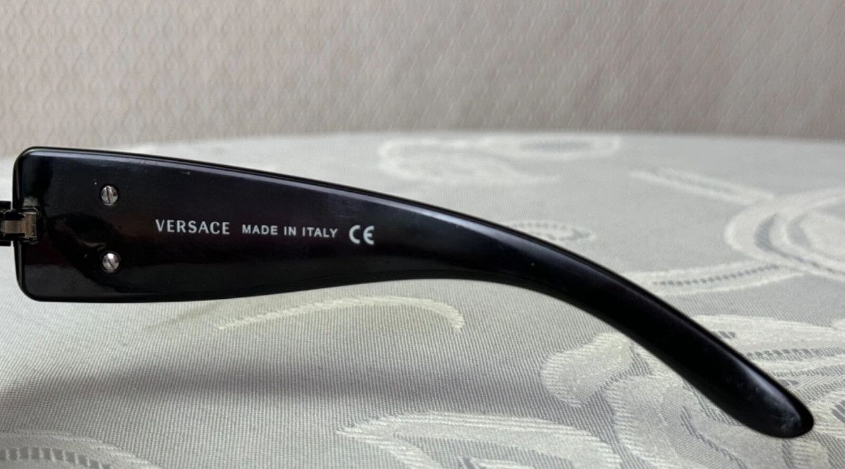 Versace Versace Wrap Sunglasses Medusa logo Swarovski crystals Size ONE SIZE - 4 Thumbnail