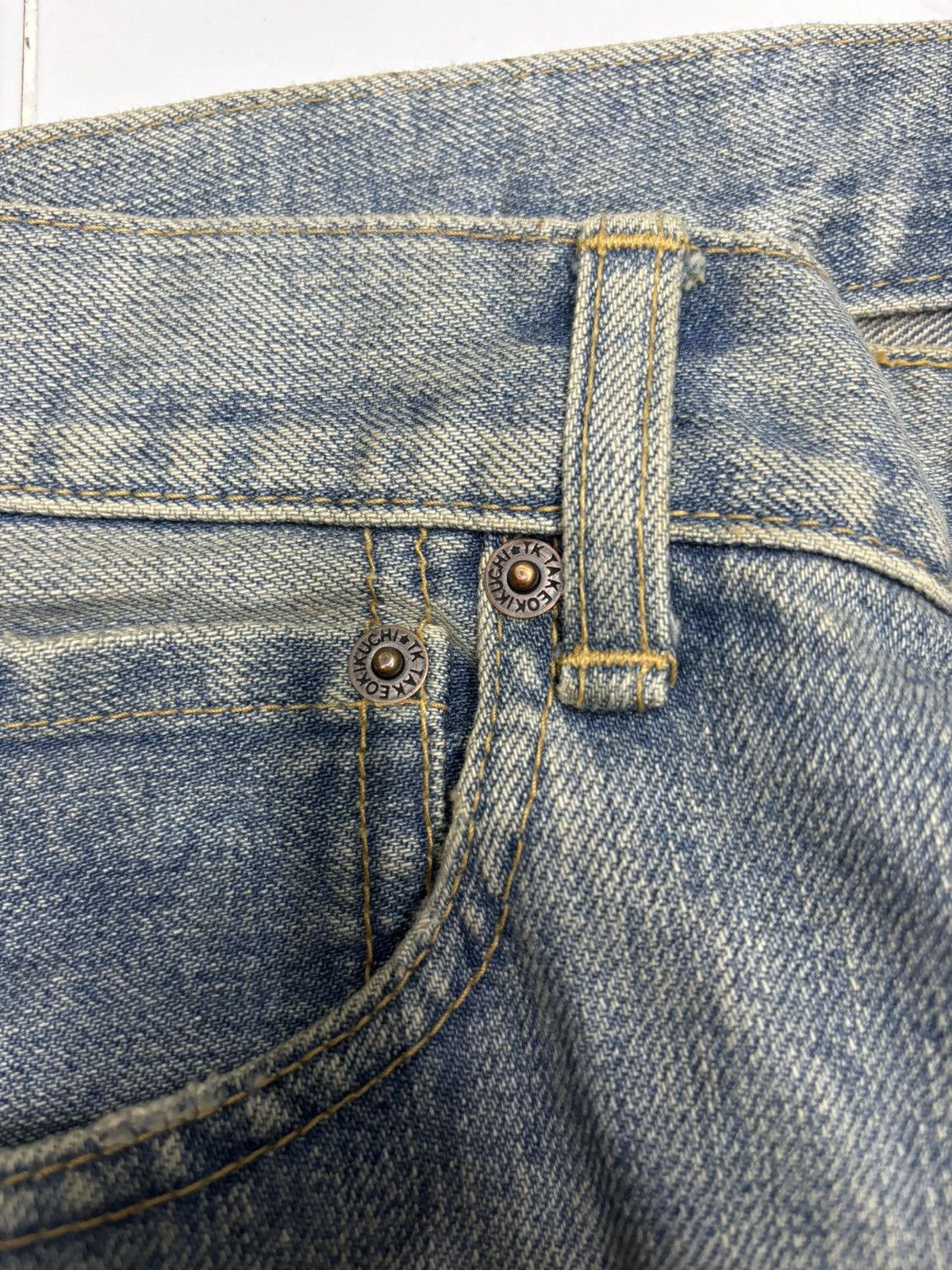If Six Was Nine Takeo Kikuchi Mud Wash I6W9 Style Lgb Distressed Denim Jeans Size US 30 / EU 46 - 10 Thumbnail