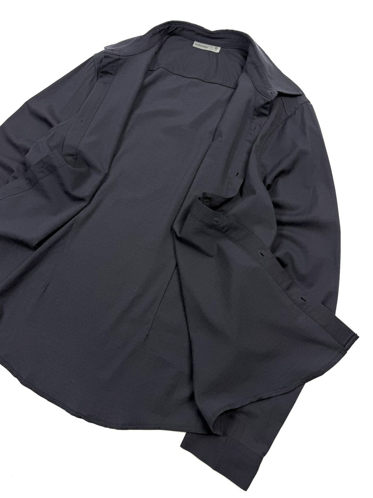 Icebreaker Icebreaker Wool Botton Up Shirt Gray Outdoor Gorpcore Size US XL / EU 56 / 4 - 7 Thumbnail
