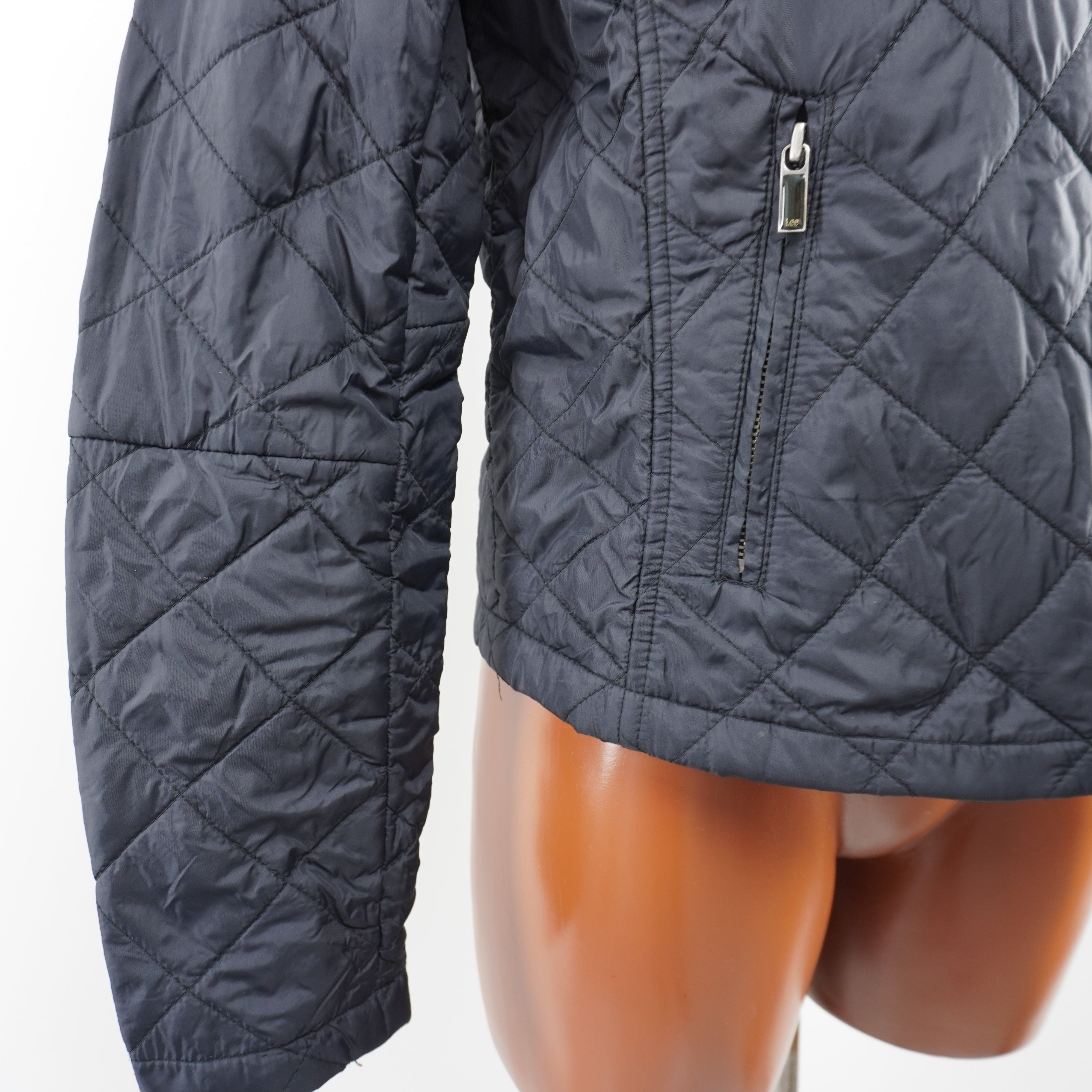 Lee Used Women's Lee Black Bomber Jacket Size L / US 10 / IT 46 - 11 Thumbnail