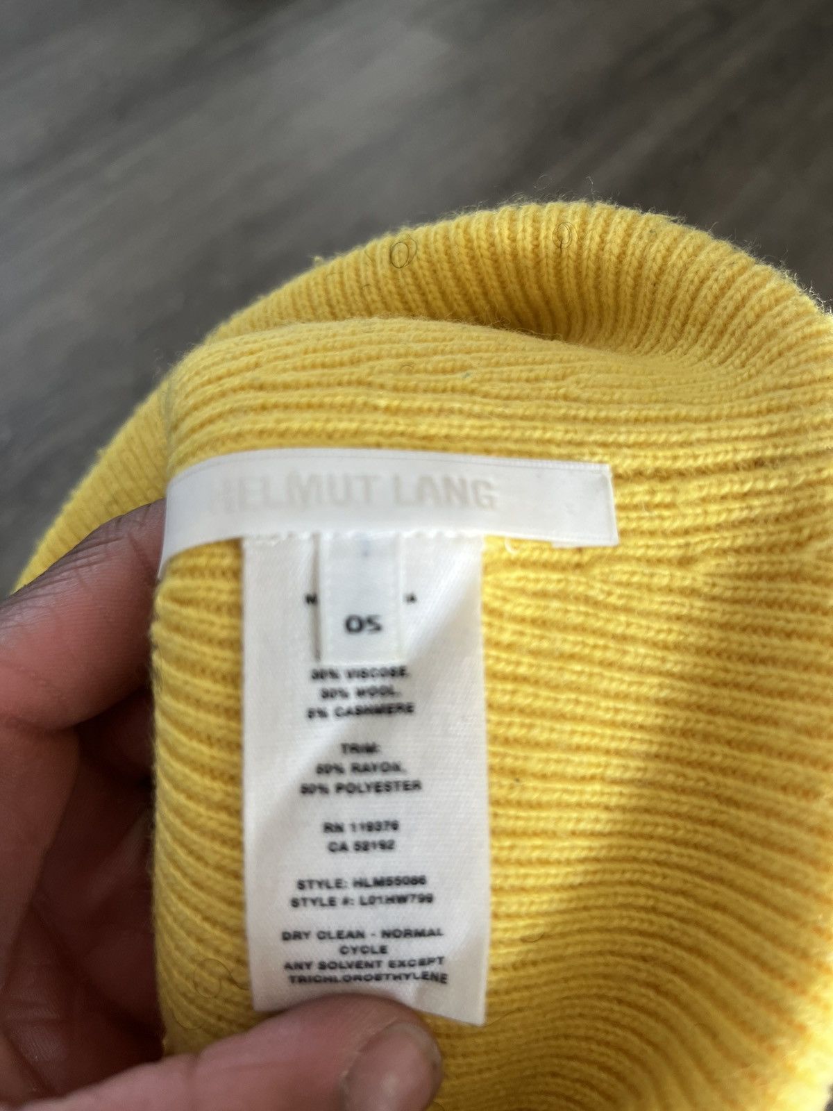 Helmut Lang Helmut Lang Beanie Size ONE SIZE - 2 Thumbnail