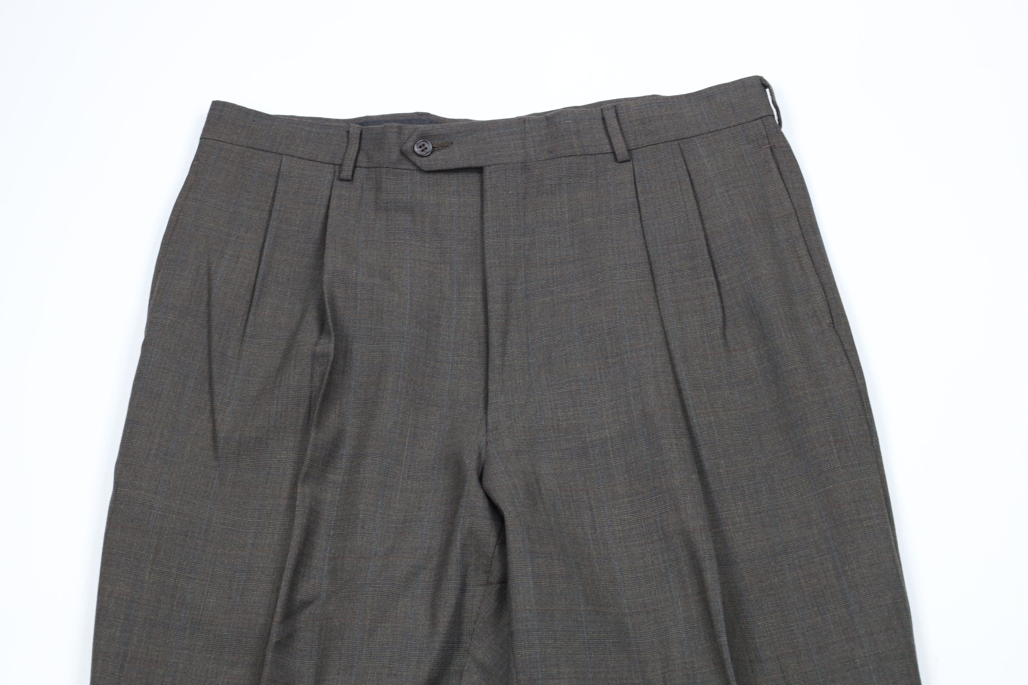 Vintage Vintage 70s Streetwear Pleated Cuffed Wide Leg Chino Pants Size US 36 / EU 52 - 2 Thumbnail