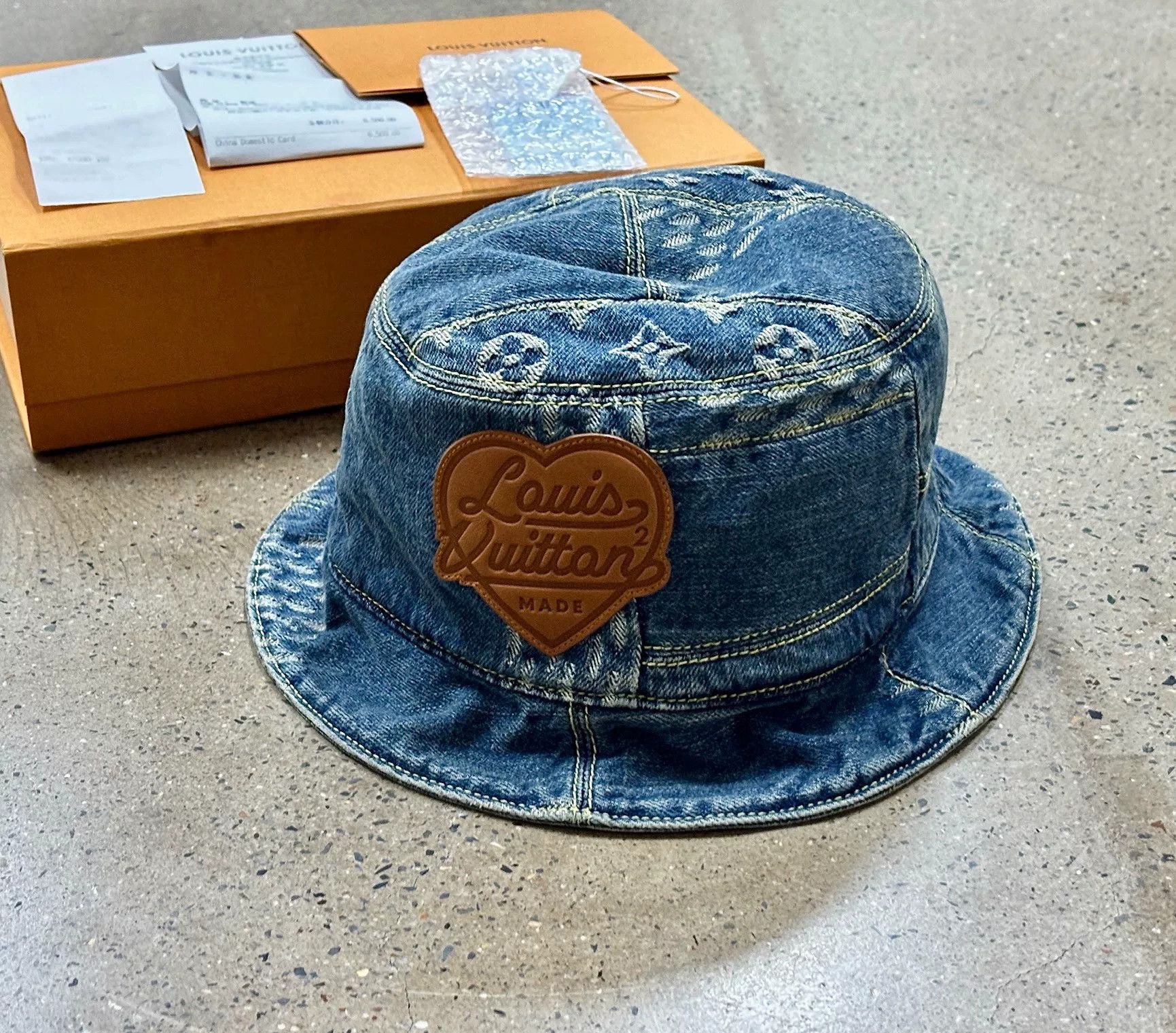 Louis Vuitton LV Nigo Denim Monogram Bucket Hat Size ONE SIZE - 1 Thumbnail