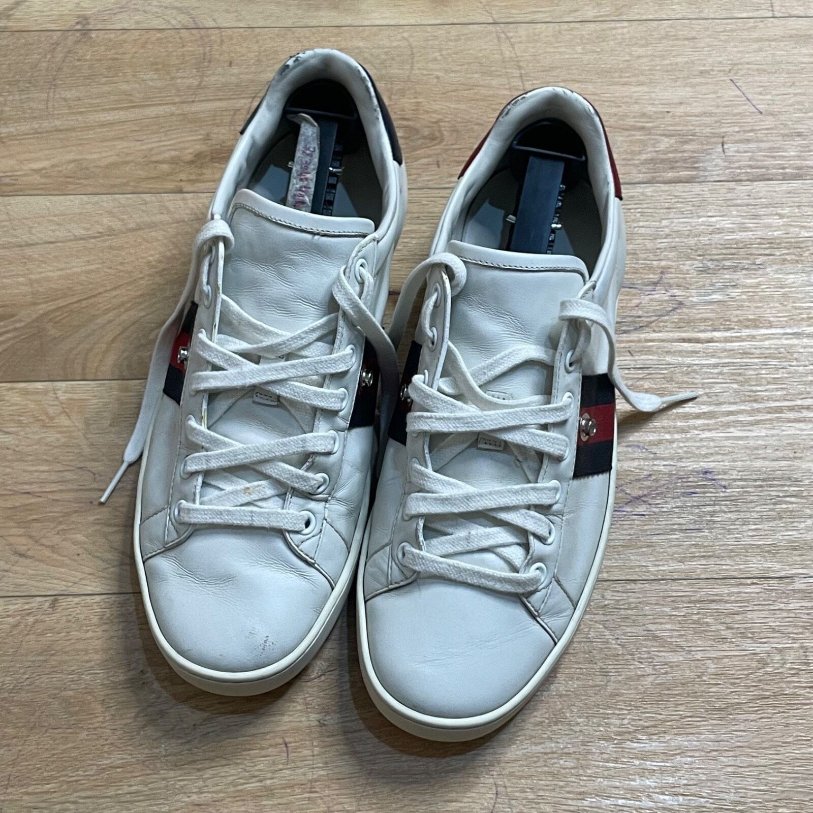 Gucci Gucci Ace Sneakers Low-Top Trainers shoes leather womens Size US 8.5 / IT 38.5 - 2 Thumbnail