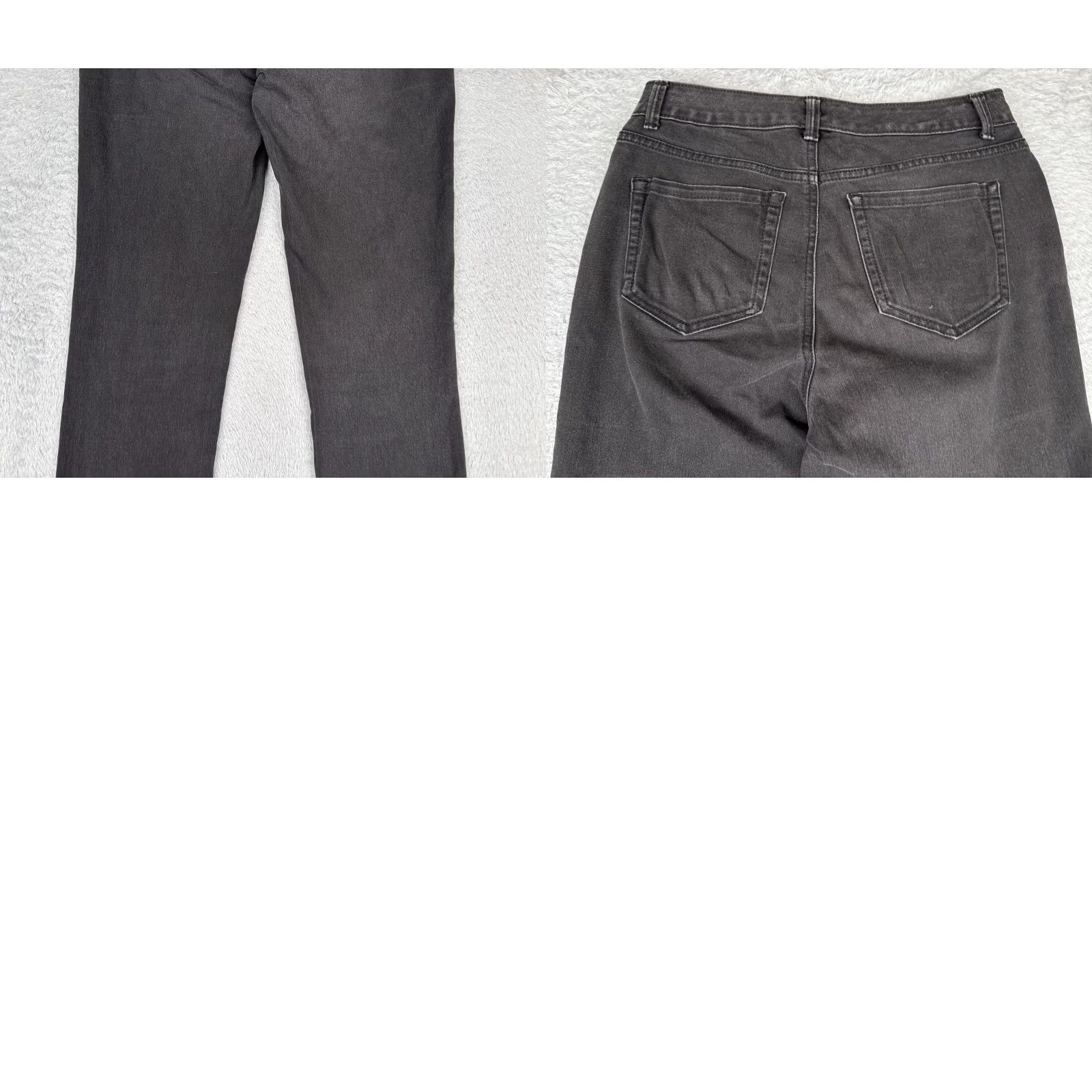 Charter Club Charter Club Jeans Womens 4 Black Denim Lexington Straight Leg Mid Rise 28x31 Size 27" / US 4 / IT 40 - 10 Thumbnail