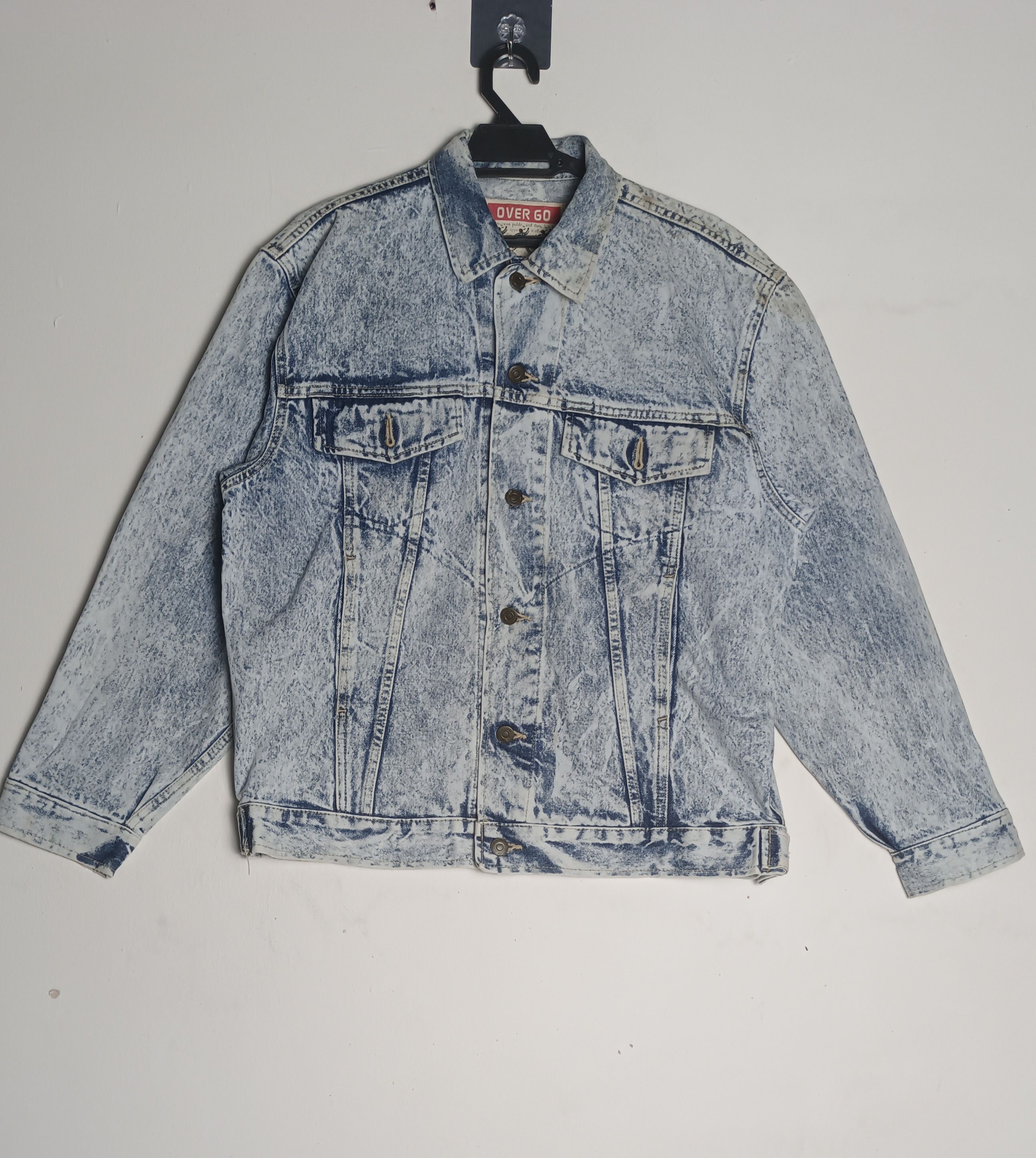 Japanese Brand × Vintage RARE VINTAGE 💥DENIM JACKET OVER GO Size US L / EU 52-54 / 3 - 1 Thumbnail