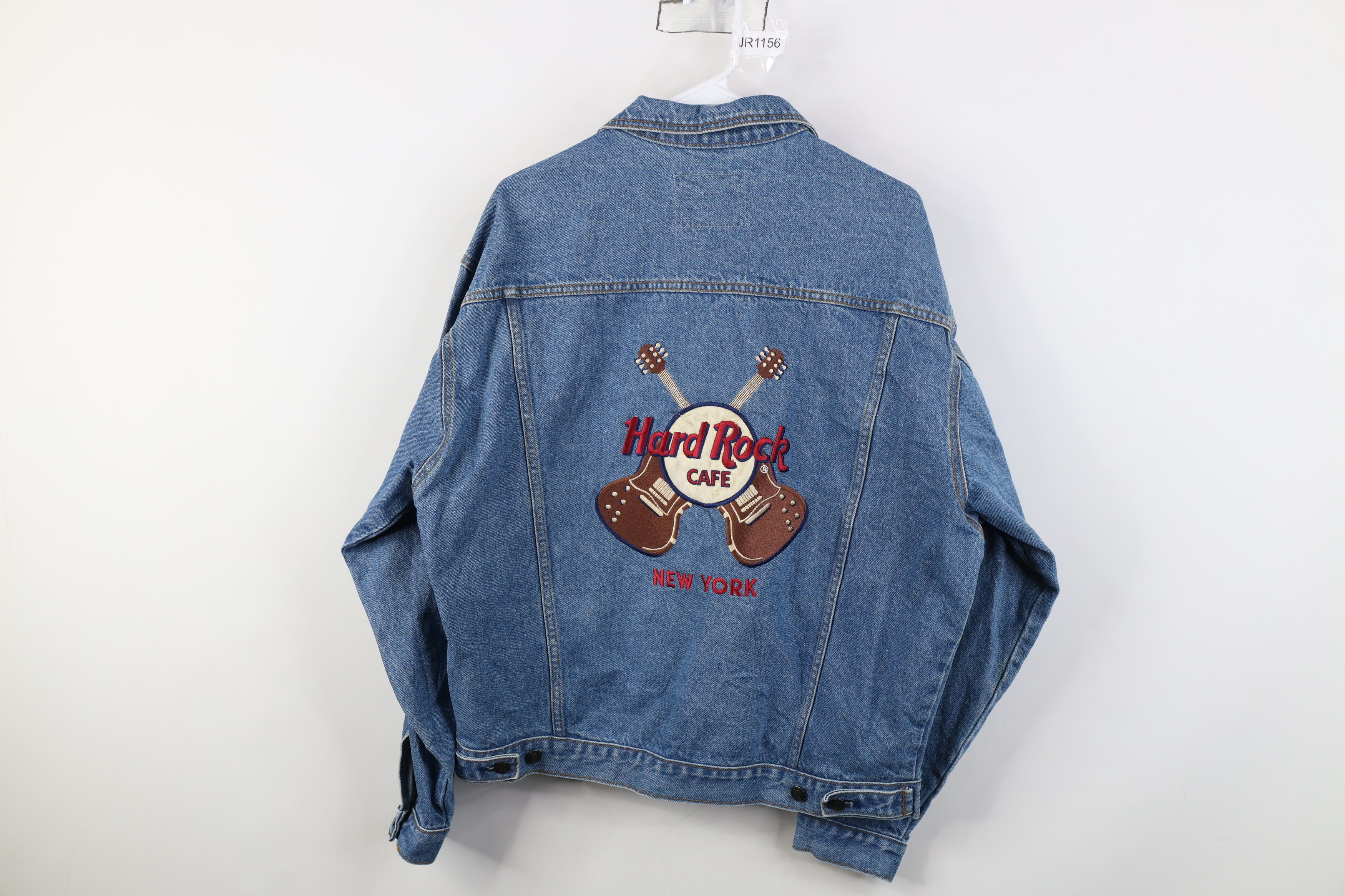 Vintage 90s Hard Rock Cafe New York Denim Trucker Jacket