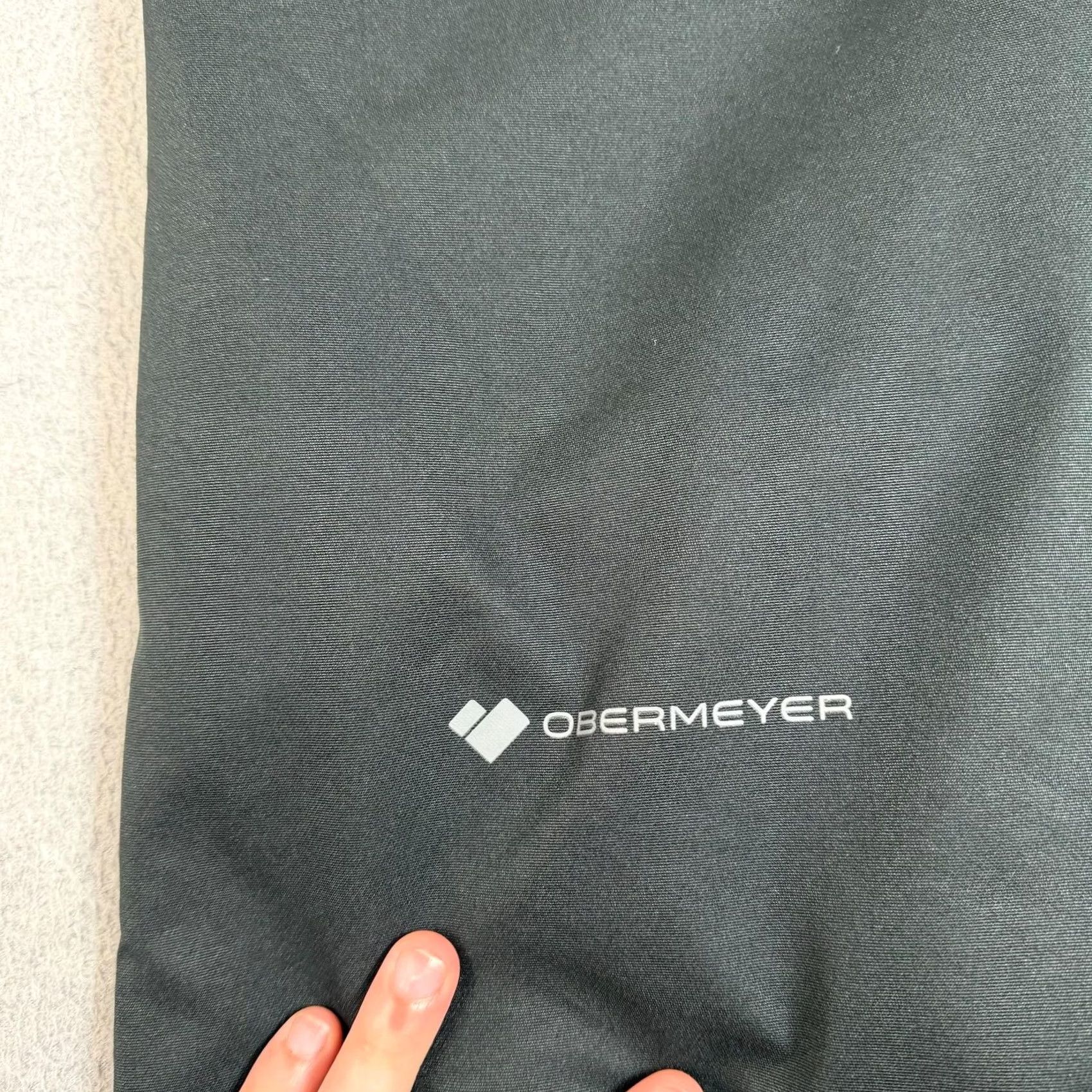 Obermeyer Obermeyer Snow Pants Men L Short Black Insulated Lined Outdoor Skiing Pockets Elastic Waist Size US 33 - 7 Thumbnail