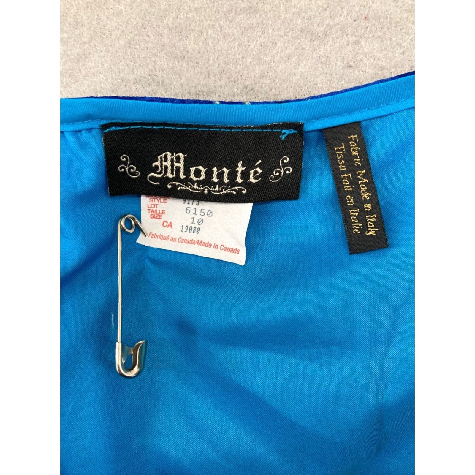 Vintage Vintage Monte Skirt 10 Blue Green Striped 90s CANADA MADE Boho Maxi Womens Size 32" / US 10 / IT 46 - 6 Thumbnail