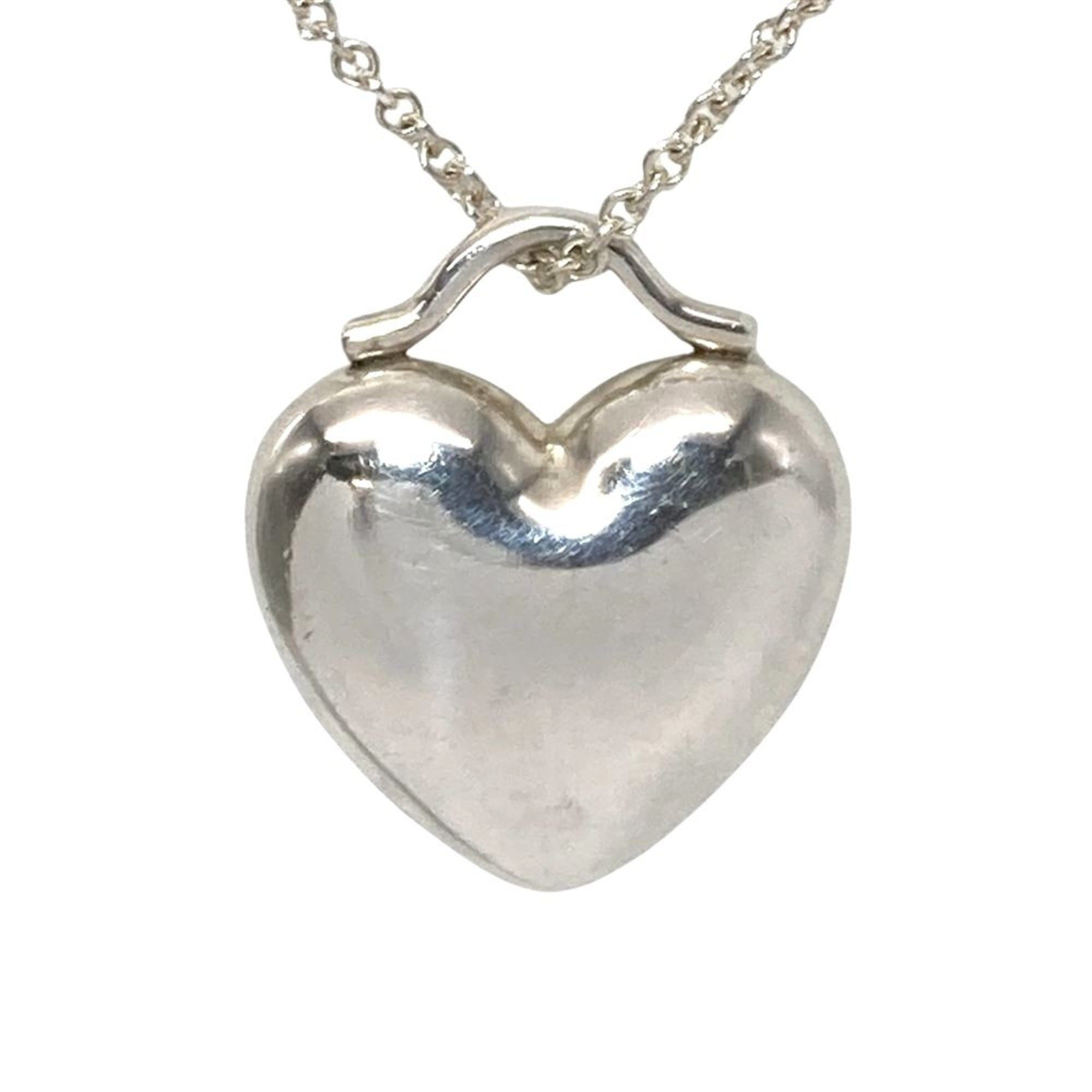 Tiffany & Co. Heart Necklace SV925 15.1g Silver Women's