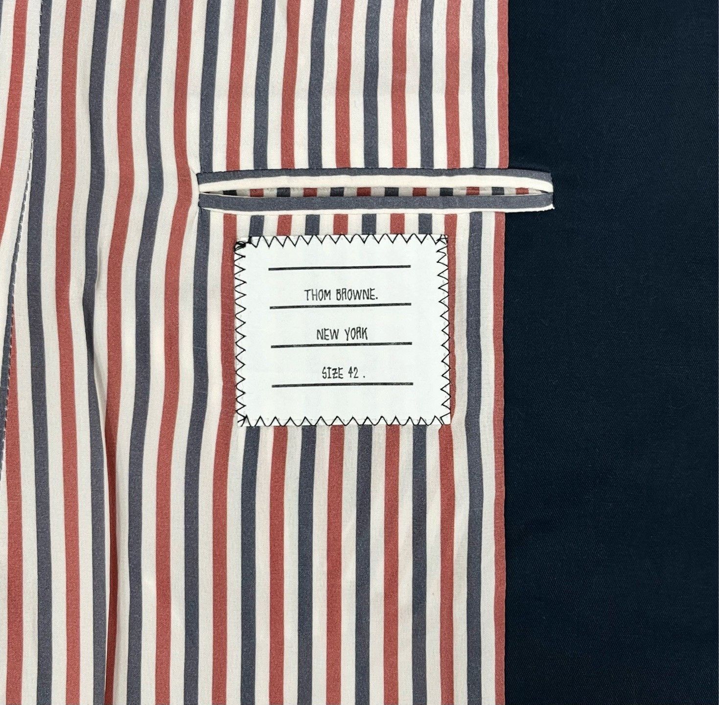Thom Browne Thom Browne Navy Suit-Style Coat Size US XS / EU 42 / 0 - 4 Thumbnail