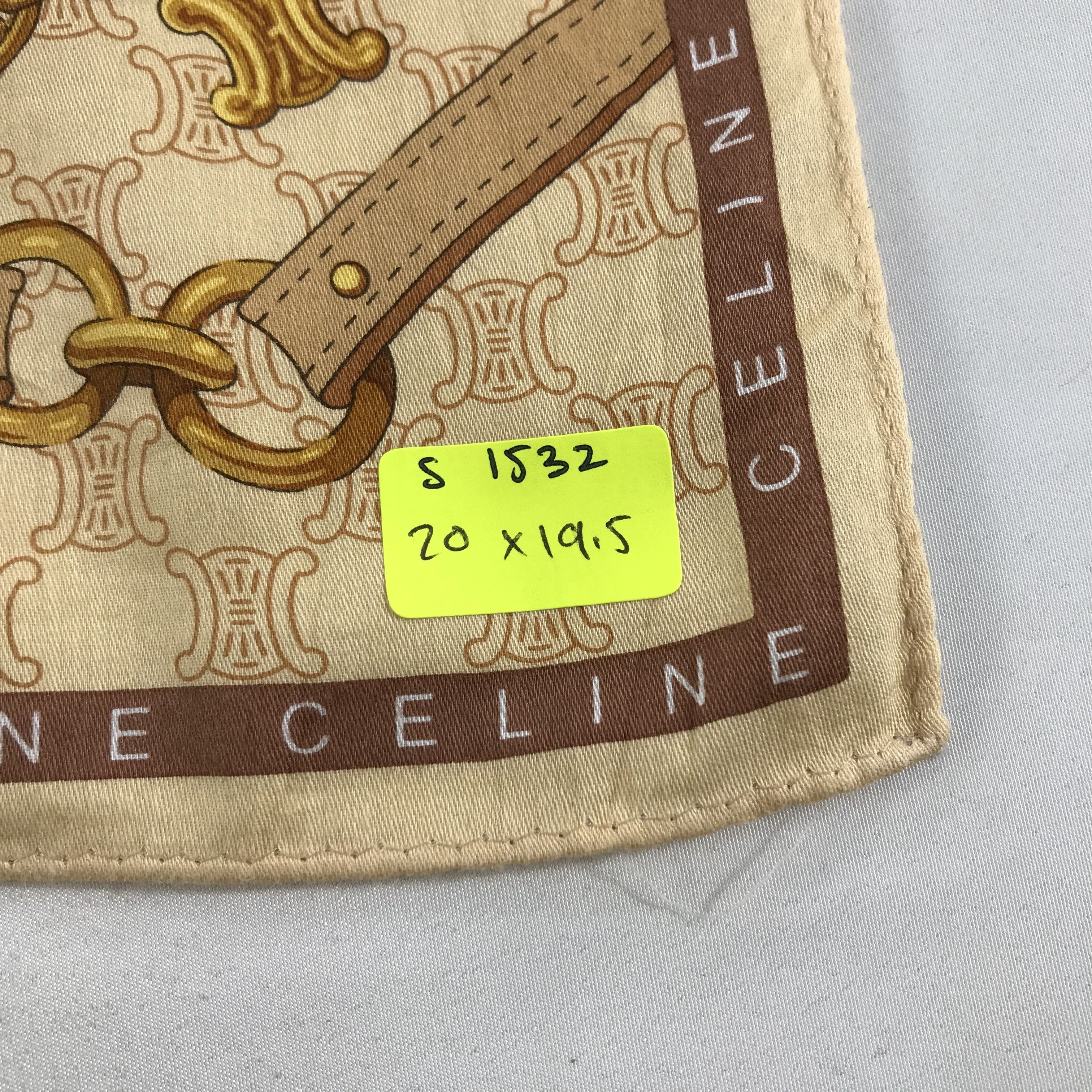 Celine × Vintage Celine Bandana / Handkerchief / Neckerchief - S1532 Size ONE SIZE - 5 Thumbnail