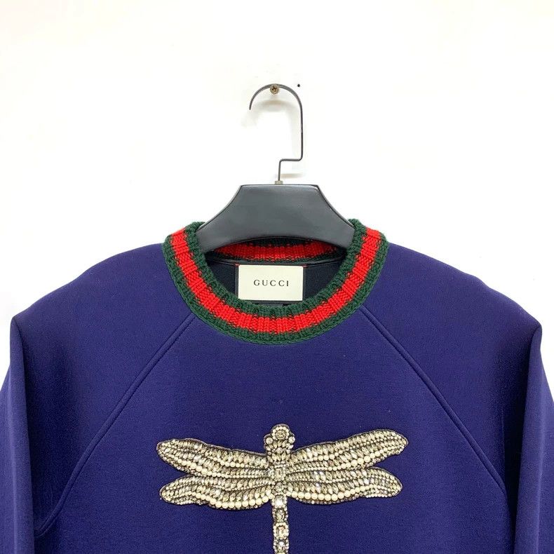 Gucci Gucci Space cotton dragonfly sweatshirt 2503-Nextarrow Size US S / EU 44-46 / 1 - 5 Thumbnail