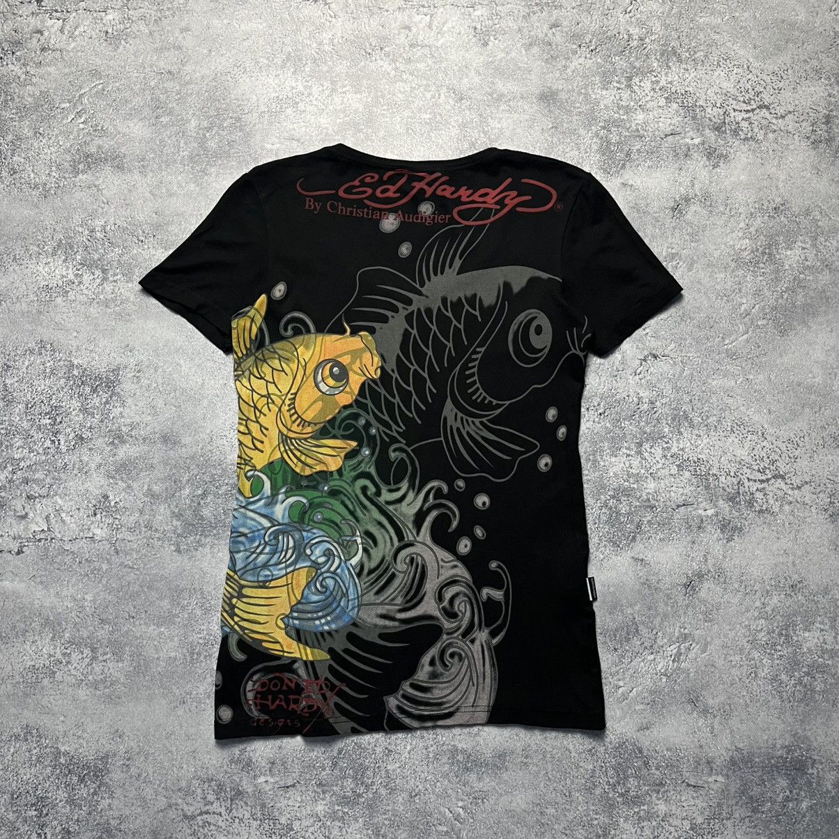 Ed Hardy Vintage Ed Hardy Christian Audigier All Over Print Tatoo Tee Size XL / US 12-14 / IT 48-50 - 12 Thumbnail