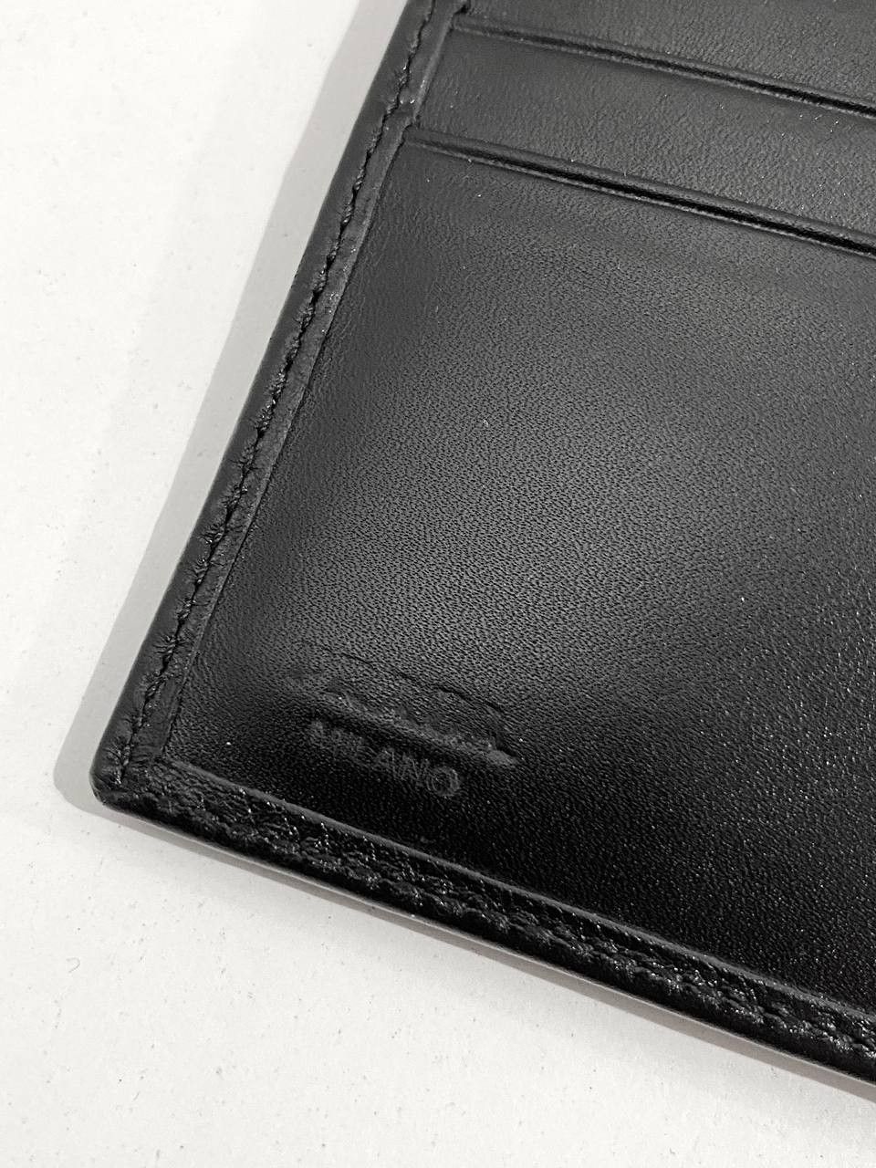 Prada Prada Milano Logo Saffiano Leather Black Bi Fold Wallet Size ONE SIZE - 10 Thumbnail