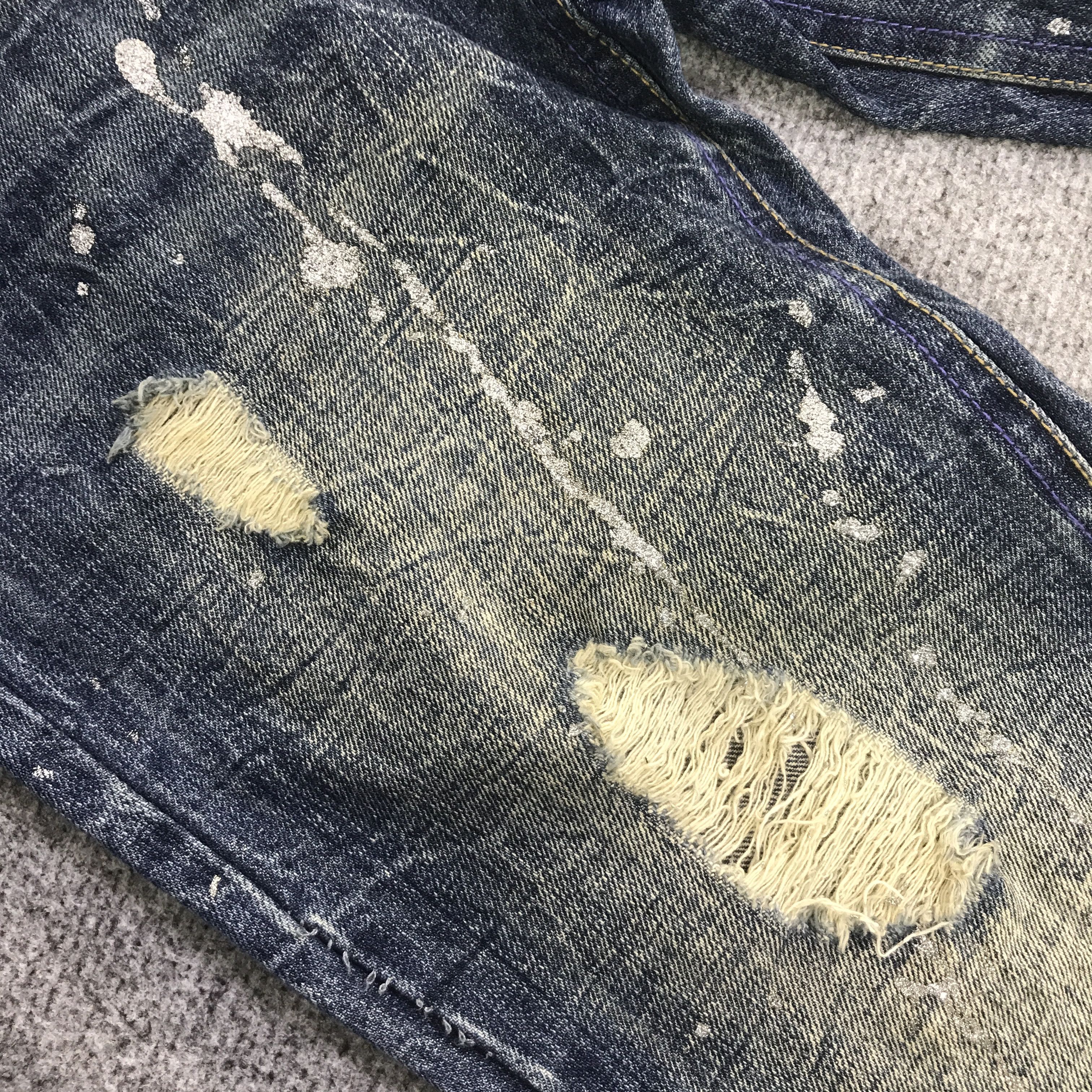 Japanese Brand FLARE MIDAS DISTRESSED BOOTCUT DENIM PANTS K130B16 Size US 29 - 16 Thumbnail