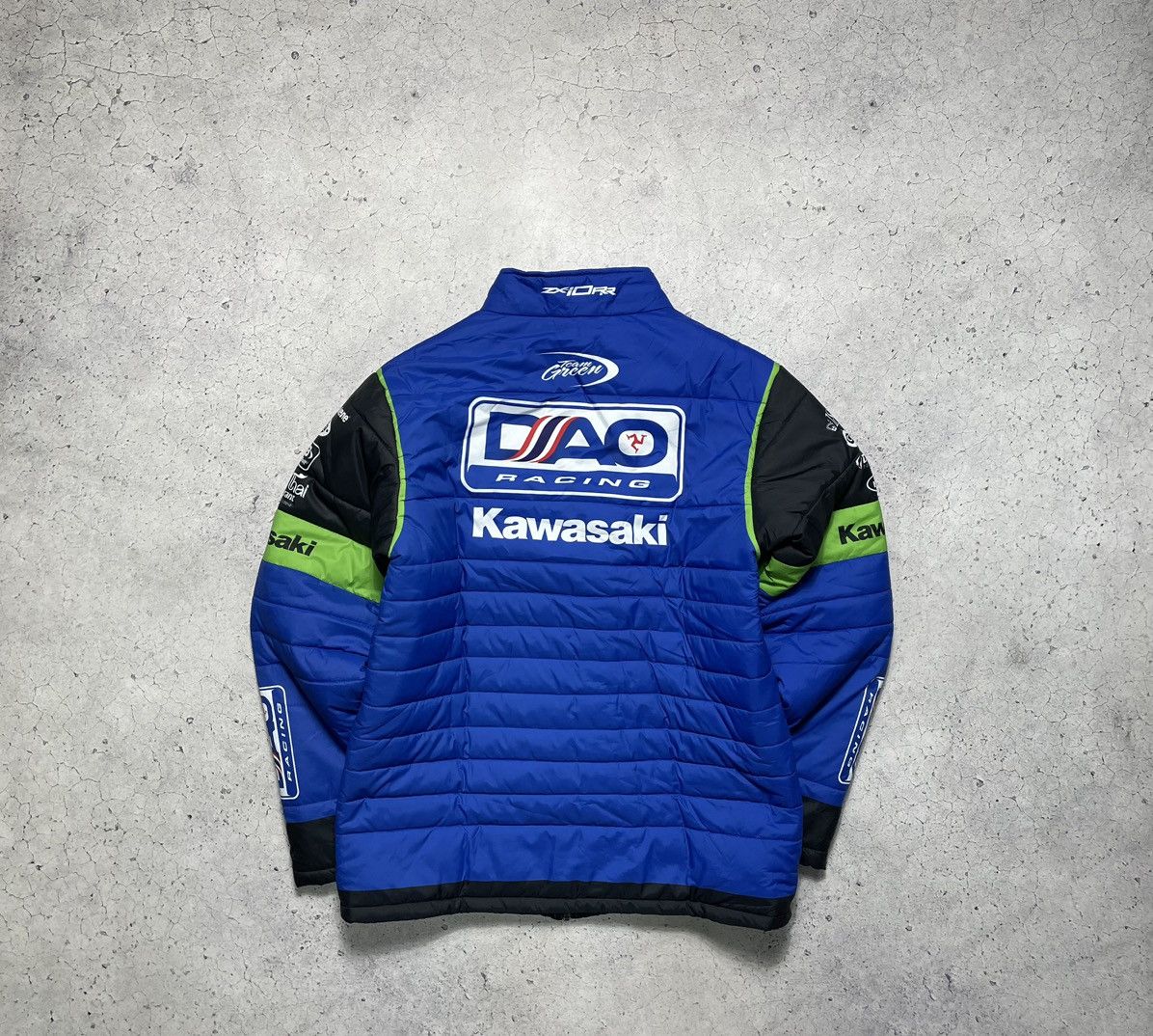 NASCAR New Jacket Kawasaki Racing Big Logo Y2K Rare Size US L / EU 52-54 / 3 - 2 Thumbnail