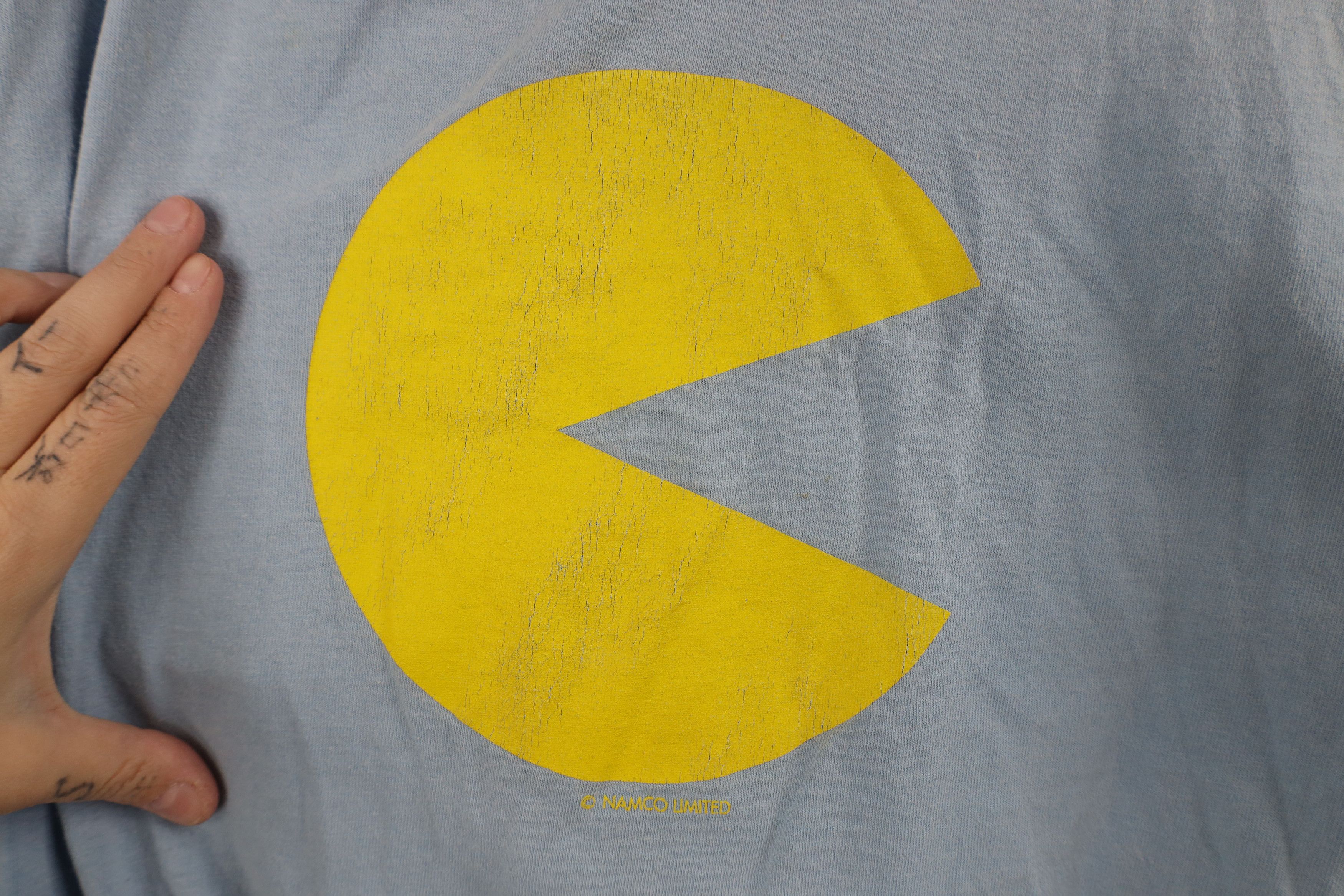Vintage Vintage 90s Namco Spell Out Pac Man Video Game T-Shirt Size US S / EU 44-46 / 1 - 4 Thumbnail