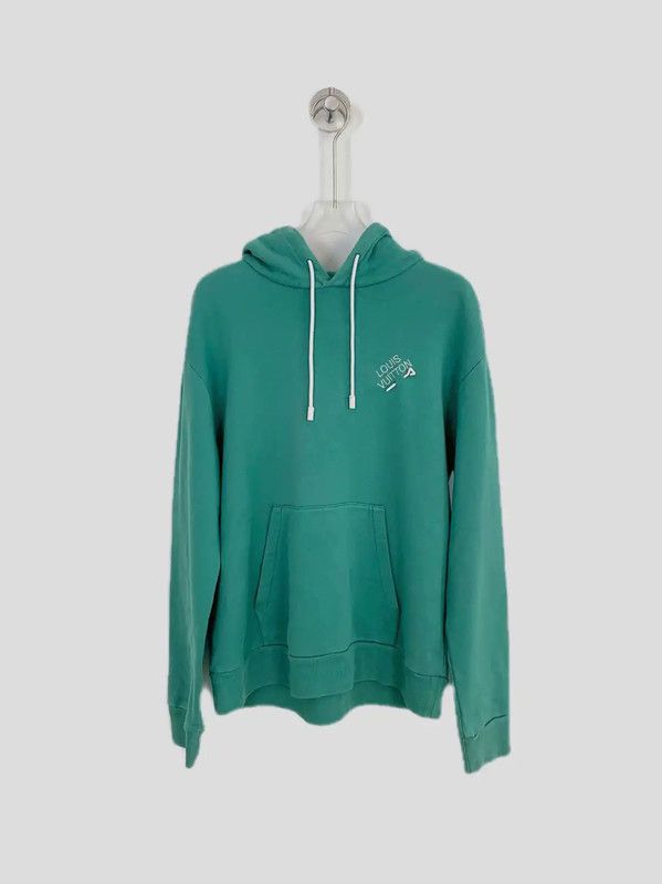 Louis Vuitton Louis Vuitton Aqua Cotton Women's Hoodie 0089 Size M / US 6-8 / IT 42-44 - 1 Thumbnail