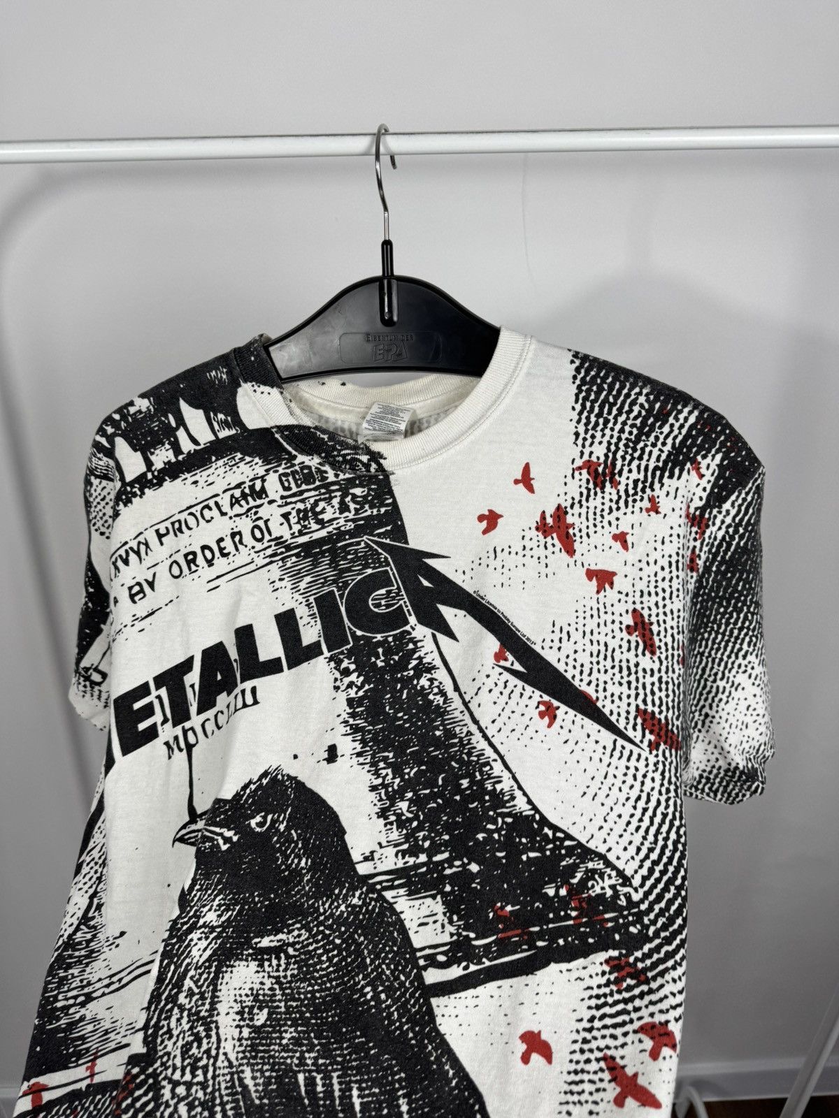 Metallica Metallica All Over Print T Shirt Raven Graphic 2013 Band M Size US M / EU 48-50 / 2 - 11 Thumbnail