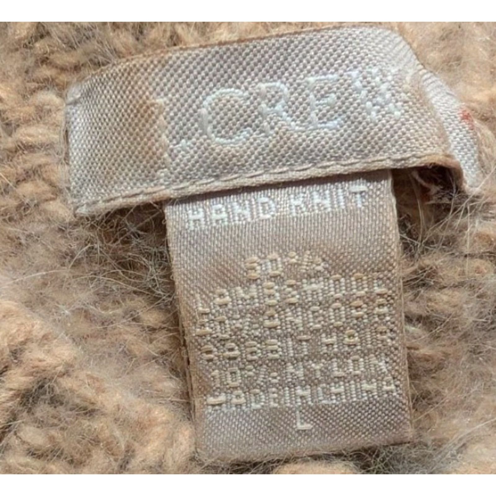 J.Crew J Crew Cable Knit Hand knit Sweater Womens L Lambs Wool Rabbit Hair Supersoft Size L / US 10 / IT 46 - 5 Thumbnail