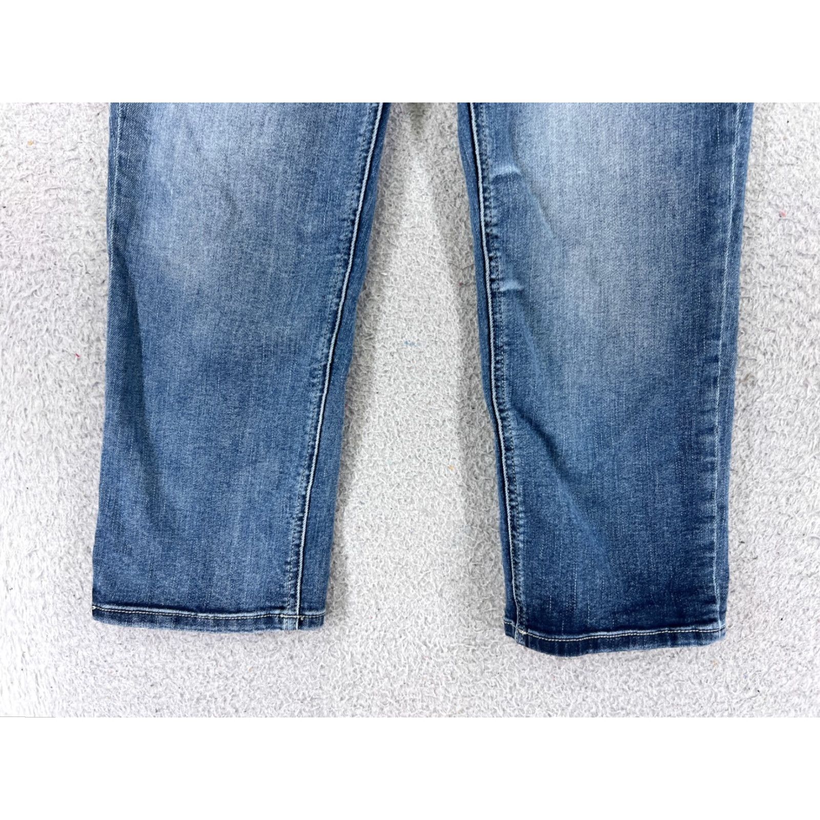 Vintage Maurices Jeans Womens Capri Crop Low Rise 3 25x21 Blue Denim Cotton Blend 5-Pocket Design Size 26" / US 2 / IT 38 - 2 Thumbnail